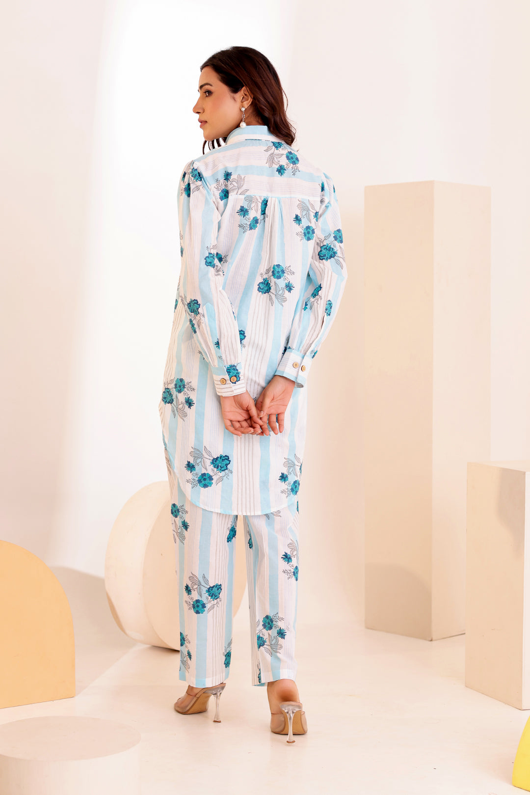 Graceful White Cotton Cord Set