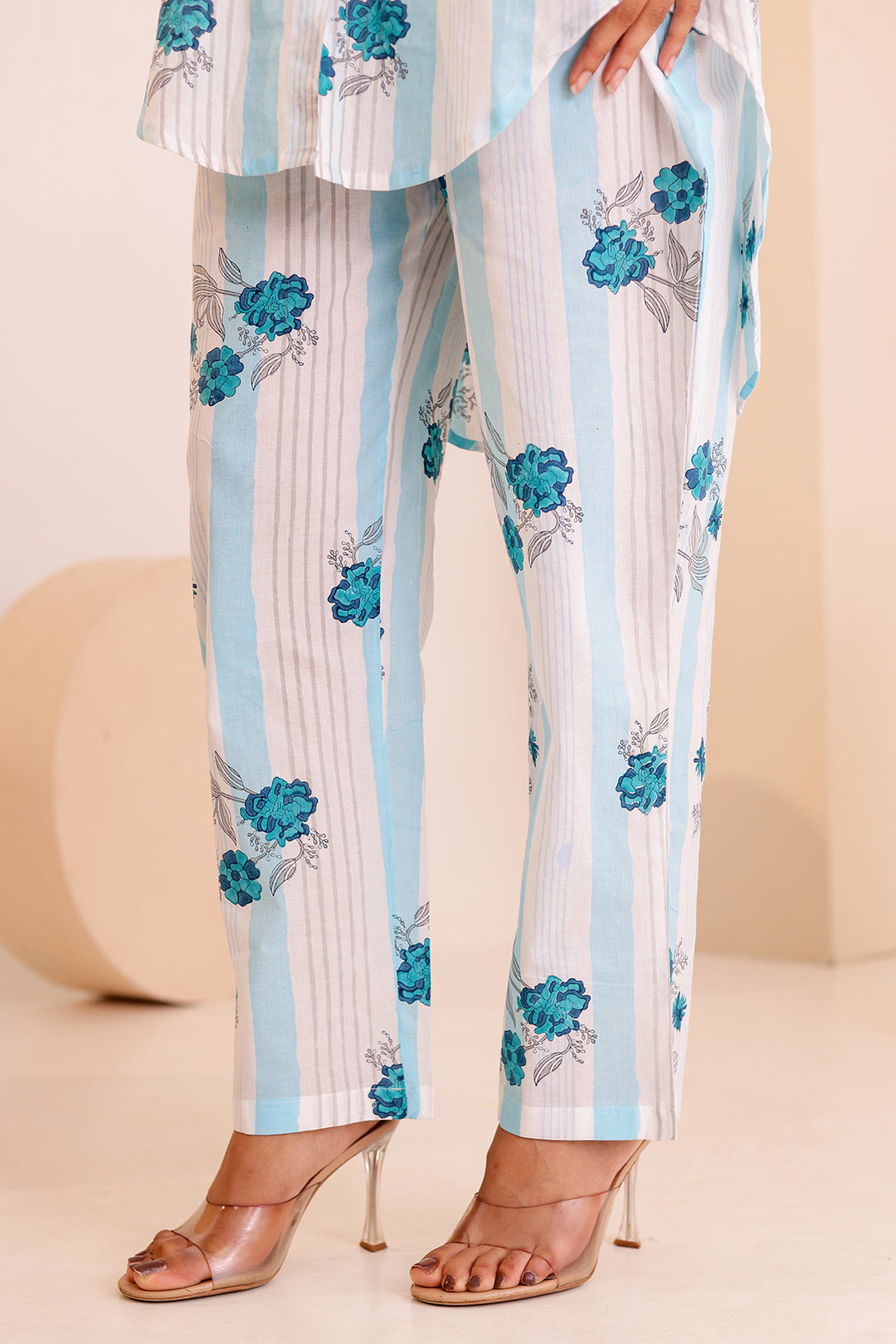 Graceful White Cotton Cord Set
