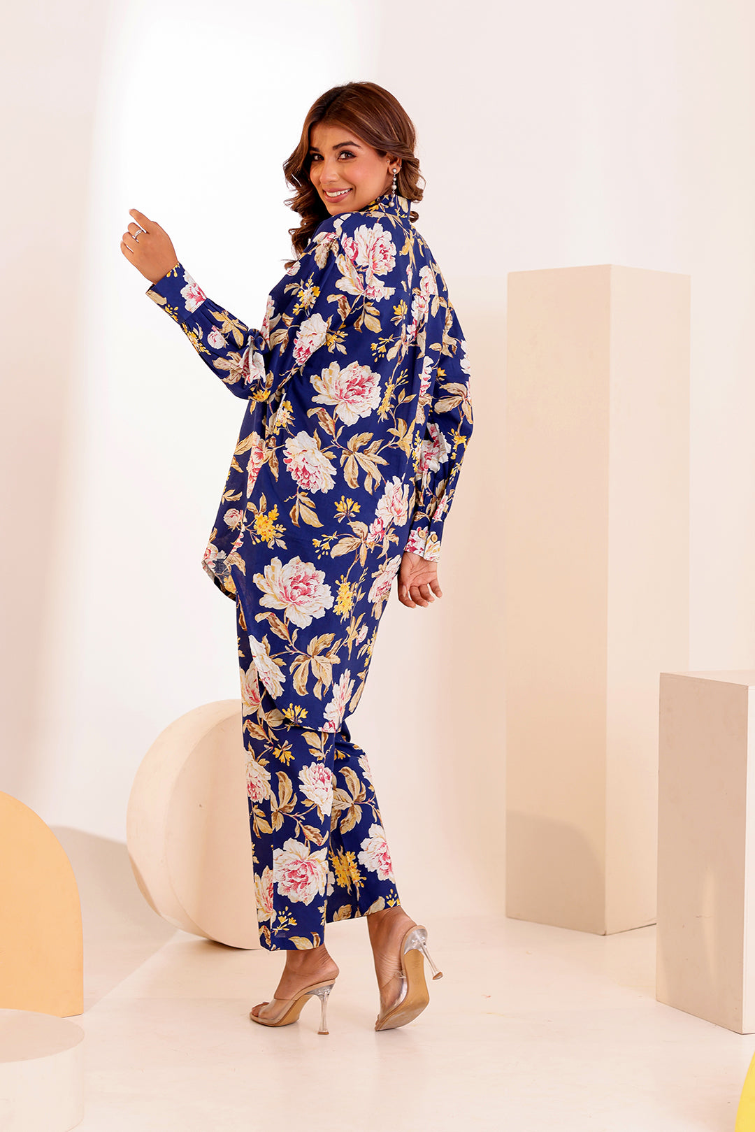 Hibiscus Cotton Coord Set