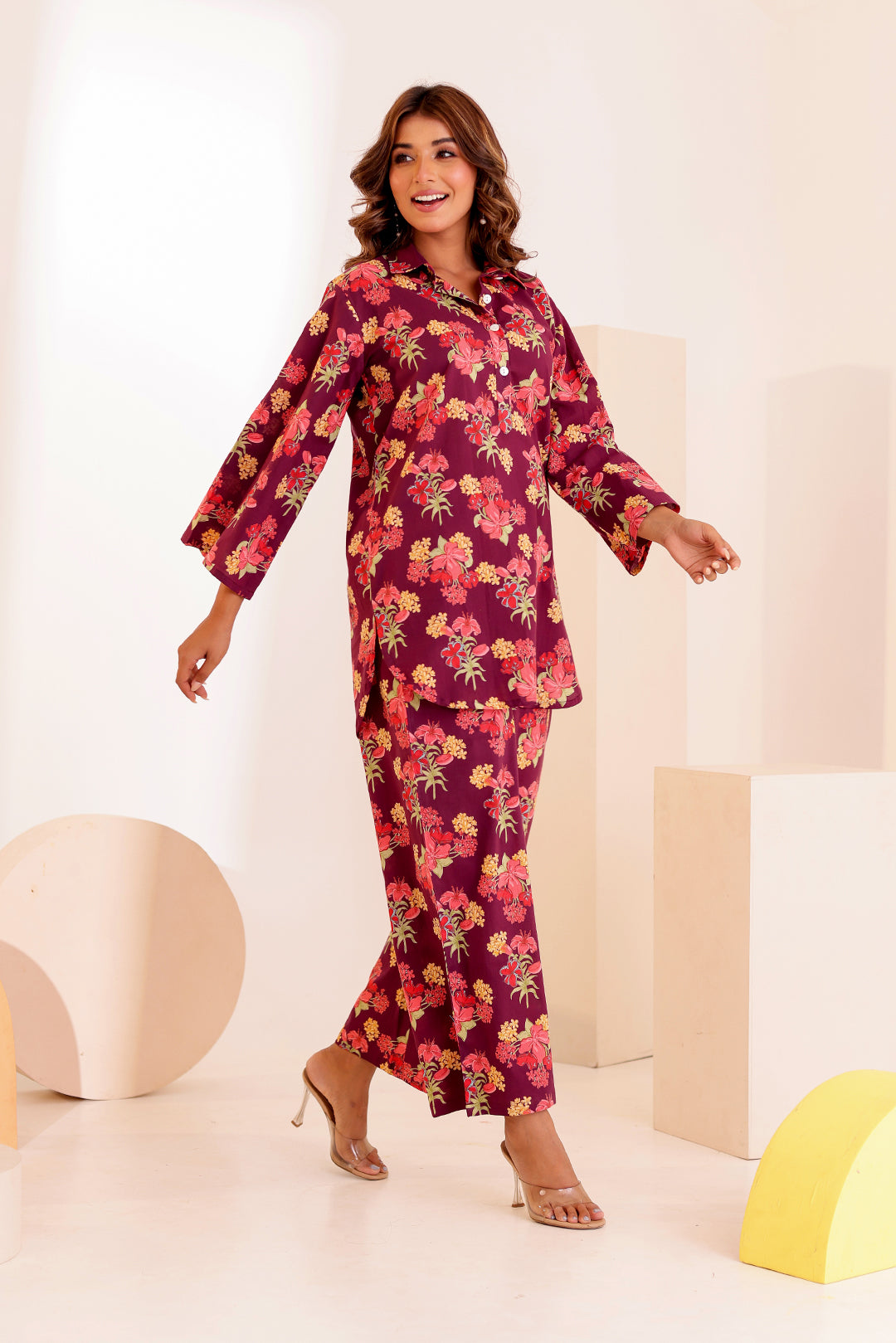 Hollyhook Cotton Coord Set