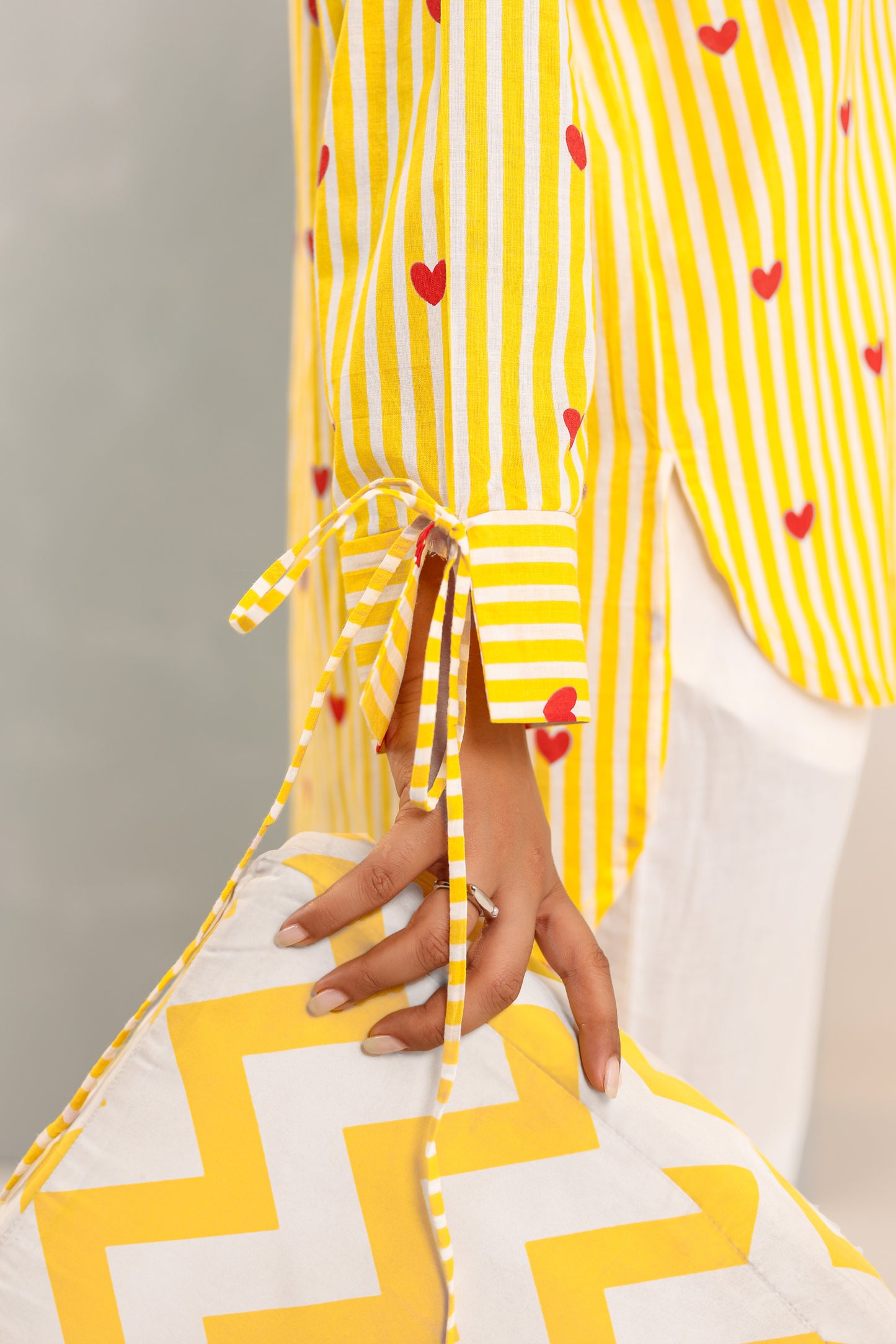 Red Hearts Cotton Coord Set