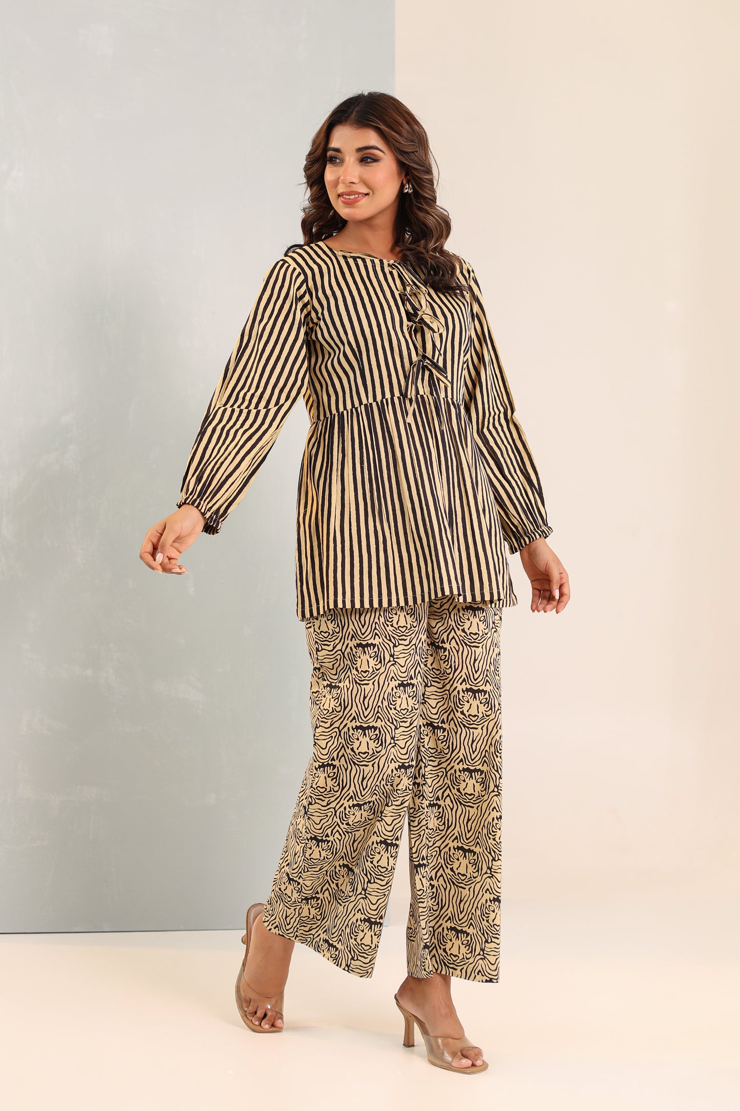 Power Stripes Cotton Coord Set