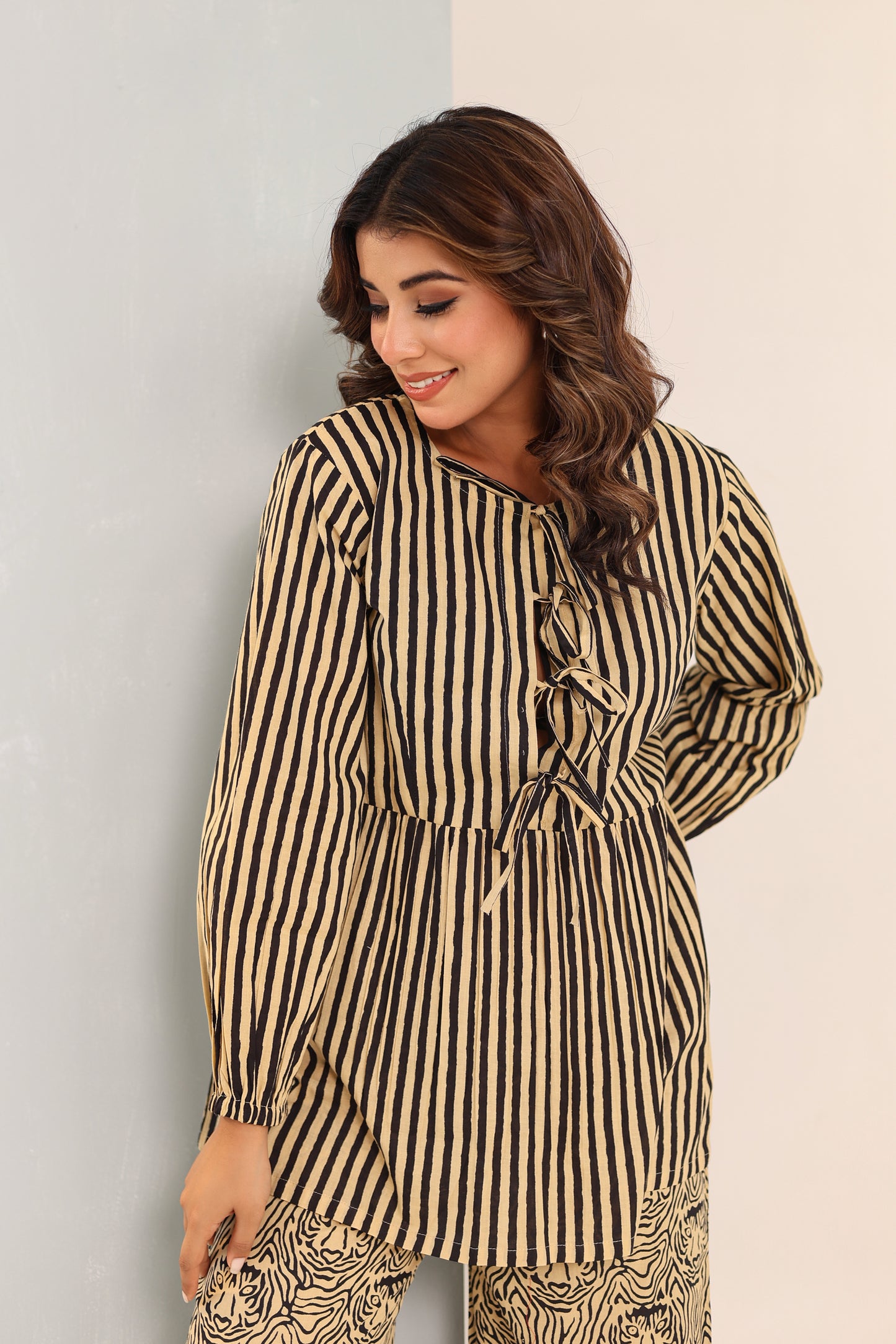 Power Stripes Cotton Coord Set