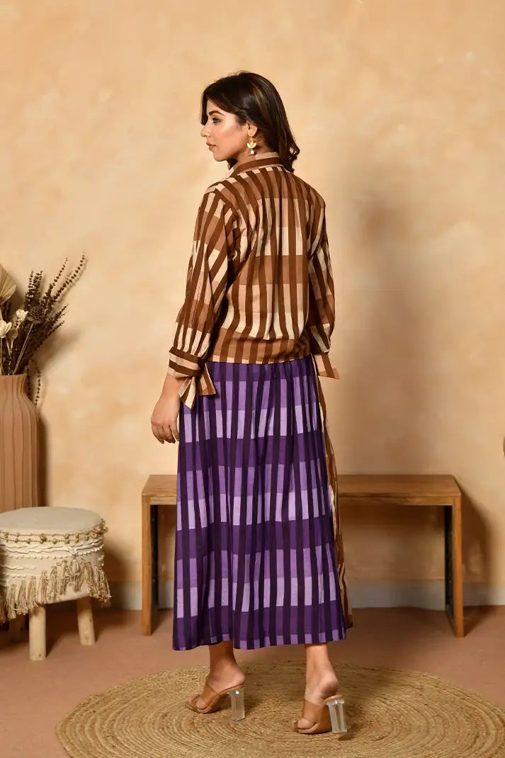 Espresso Eclipse Cotton Skirt Set