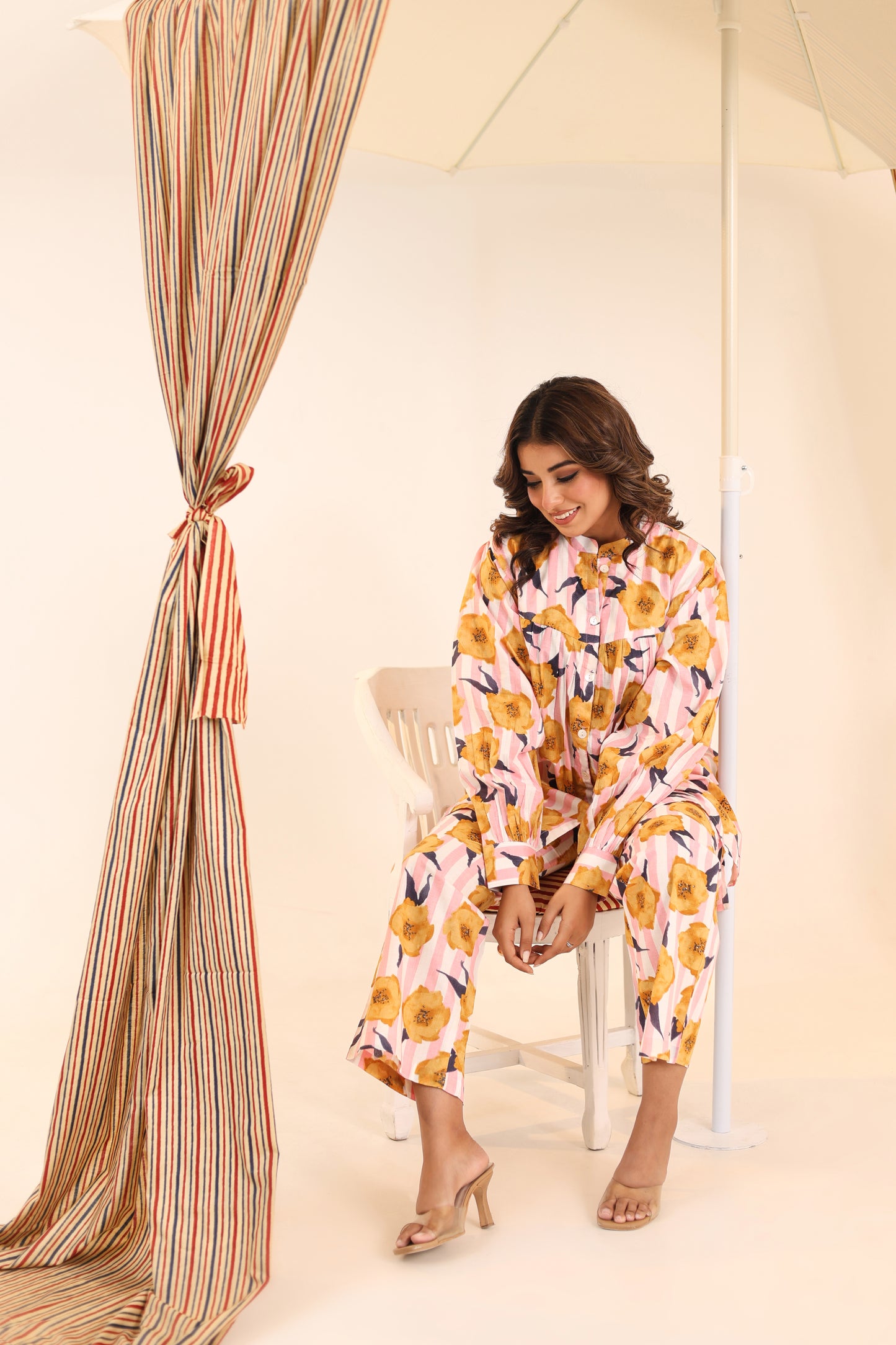 Poppy Yellow Cotton Co-ord Set