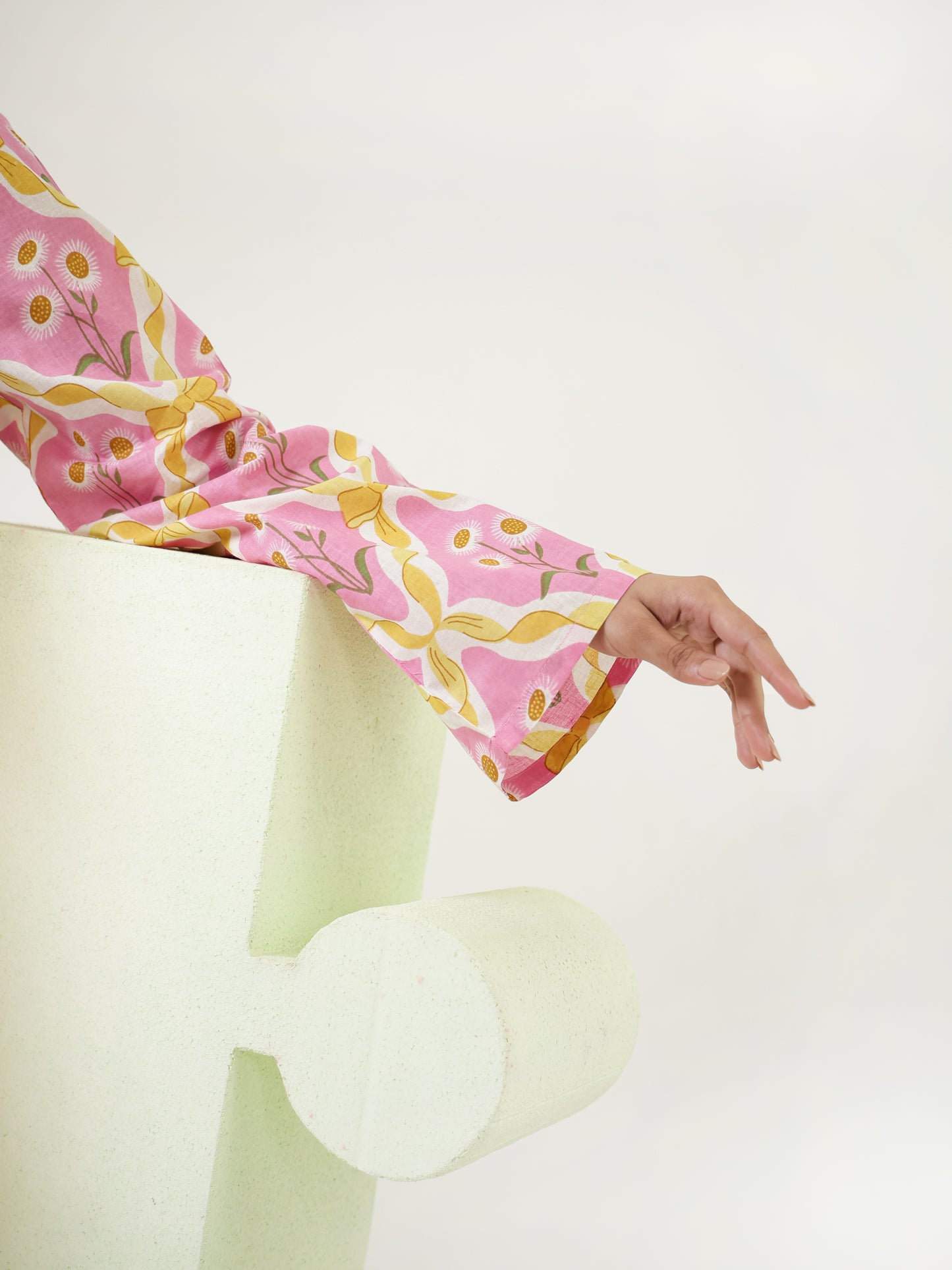 Baby Pink Motif Co-ord Set