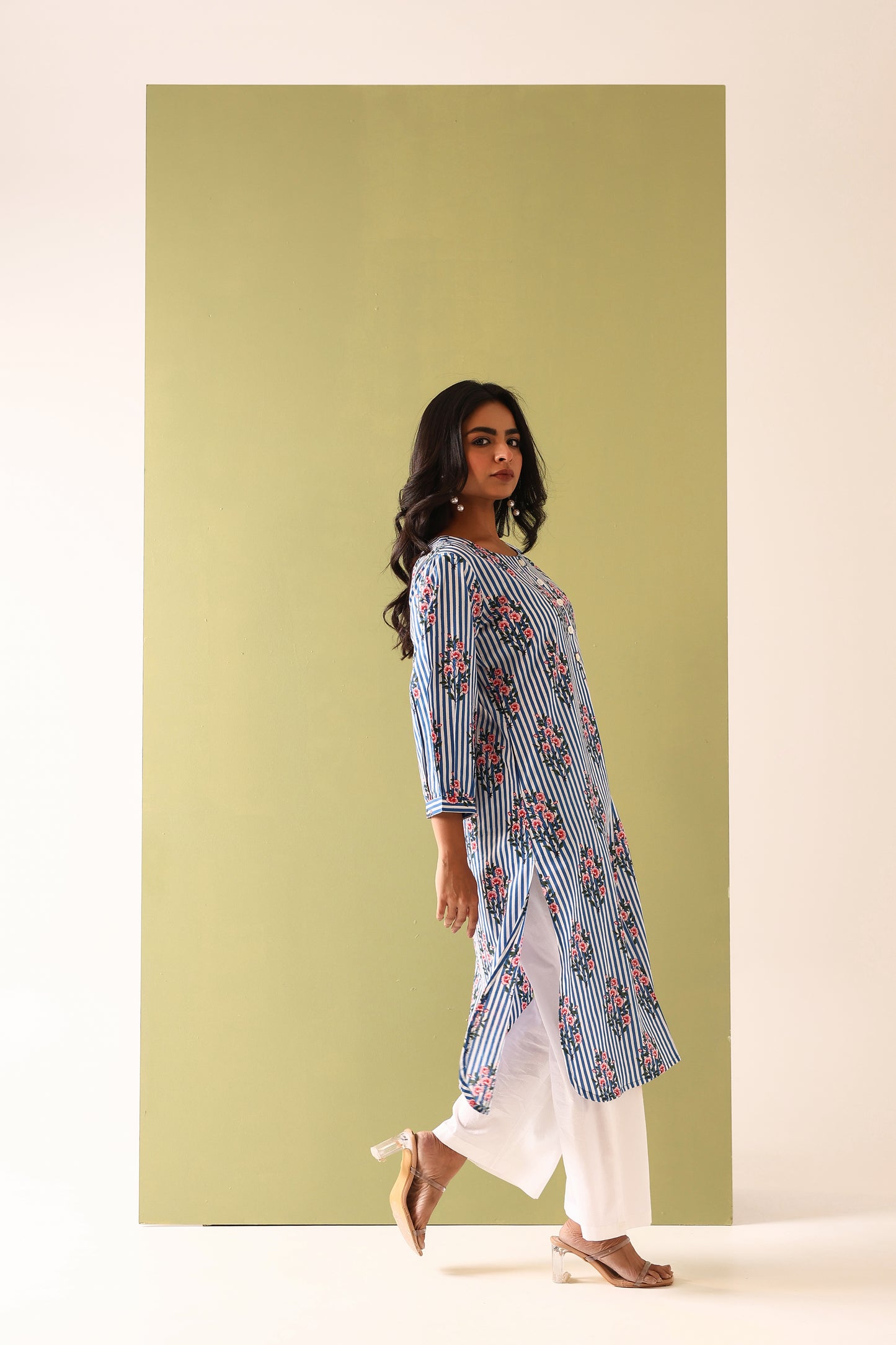 Blue Tulip Cotton Coord Set