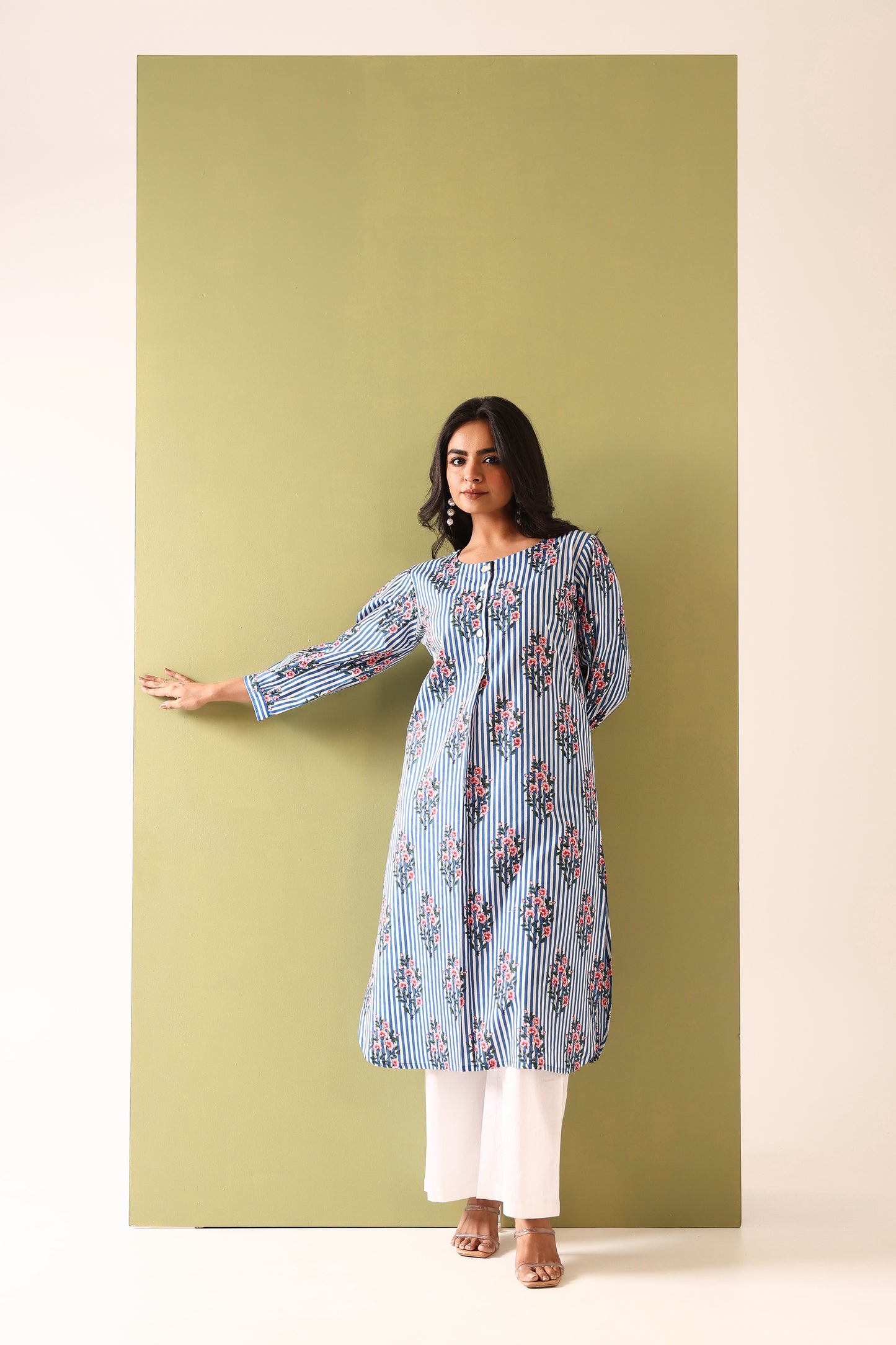 Blue Tulip Cotton Coord Set