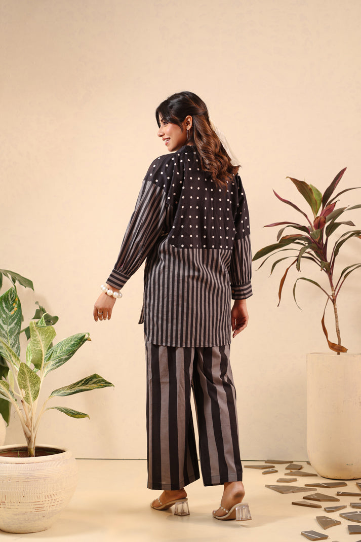 Monochrome Melody Cotton Coord Set