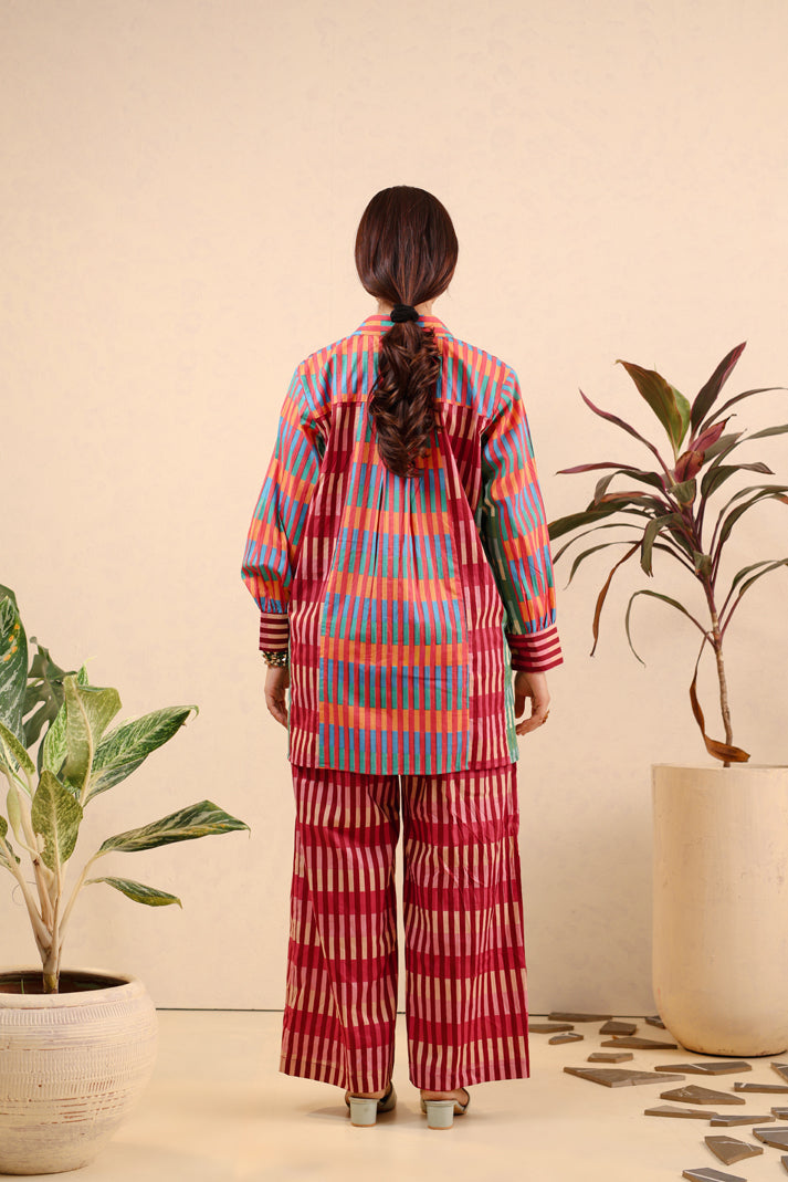 Carnival Checks Cotton Coord Set