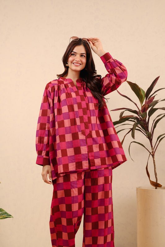 Ruby Reverie Cotton Cord Set