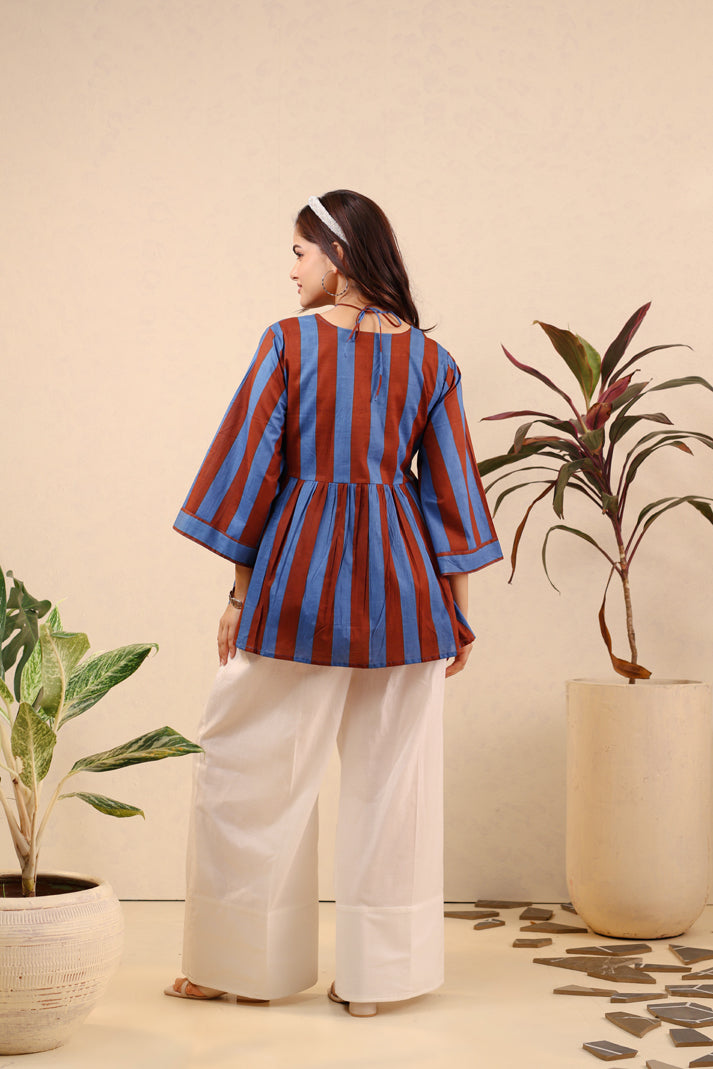 Indigo Spice Cotton Coord Set