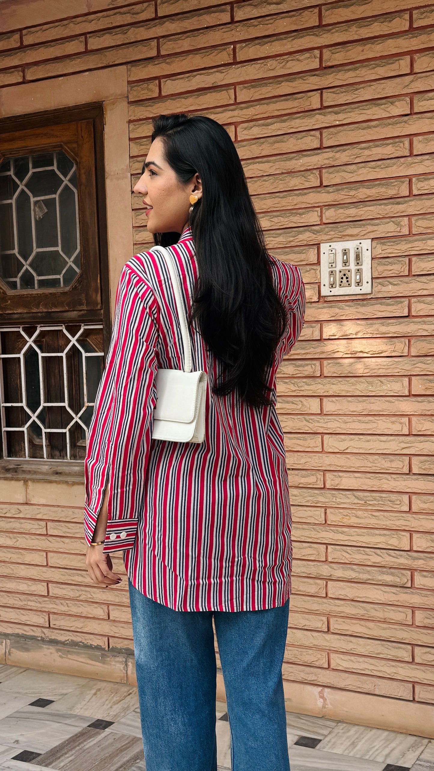 Nautical Red Stripe Shirt