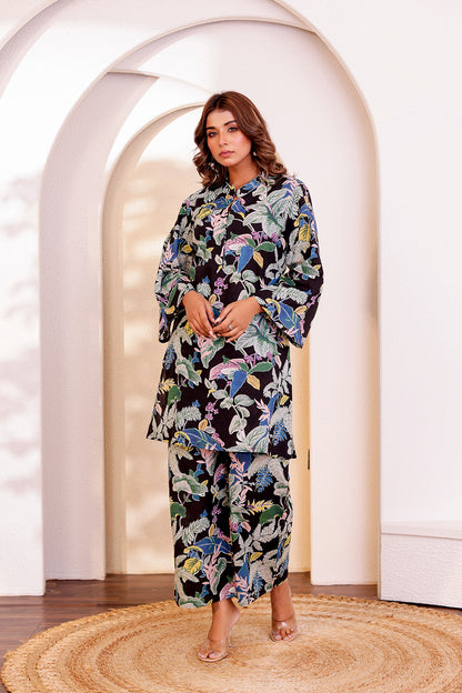 Passion Black Cotton Coord Set