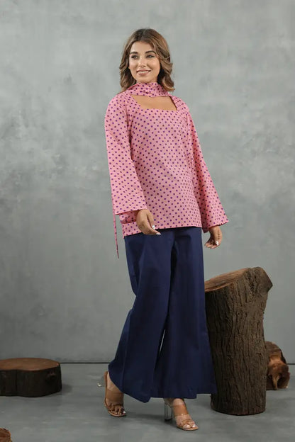 Blush Polka Cotton Co-Ord Set