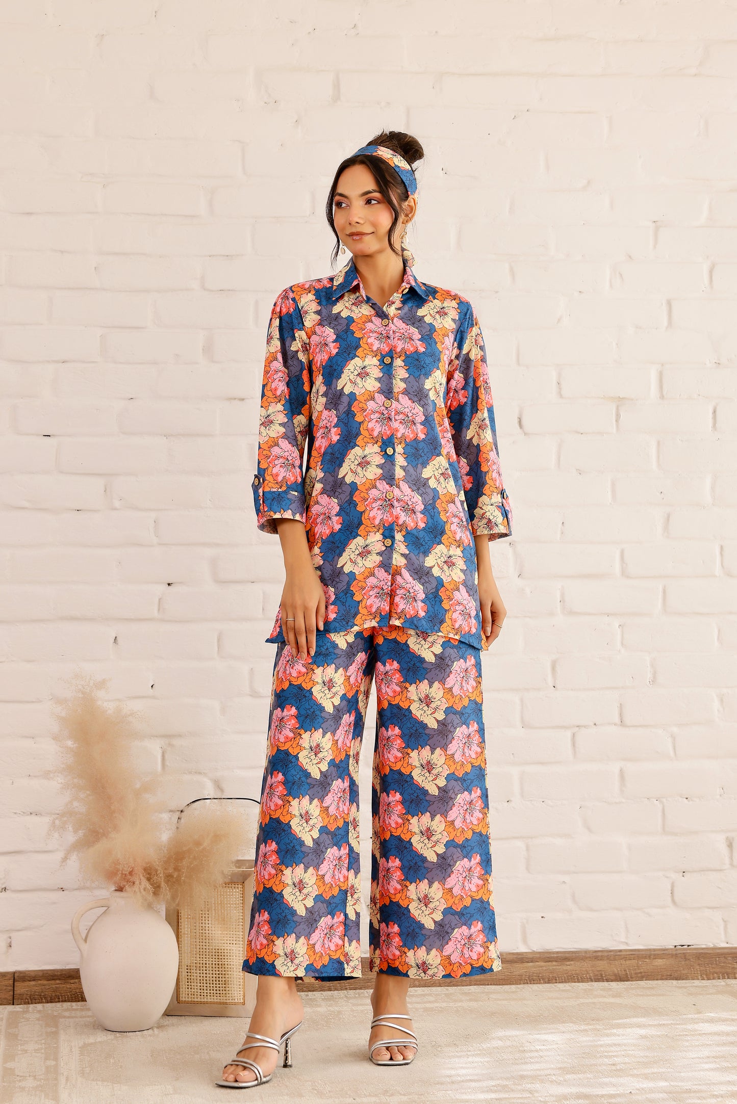Hyacinth Floral Printed Coord Set