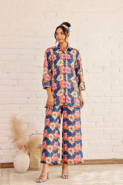 Hyacinth Floral Printed Coord Set