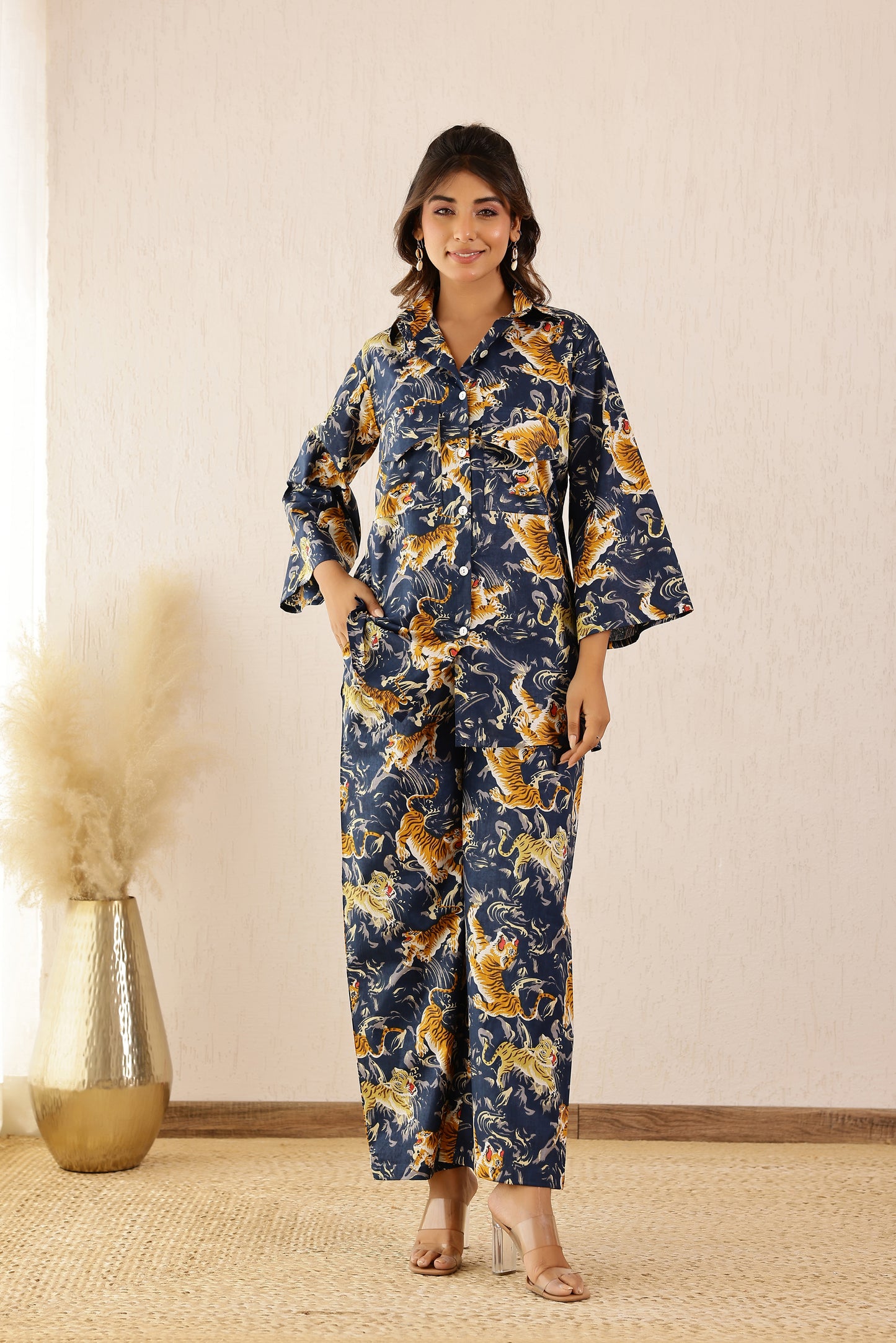 Ink Black Printed Coord Set
