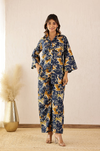 Ink Black Printed Coord Set