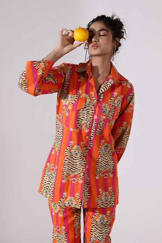 The Sleeping Tiger Cotton Coord Set