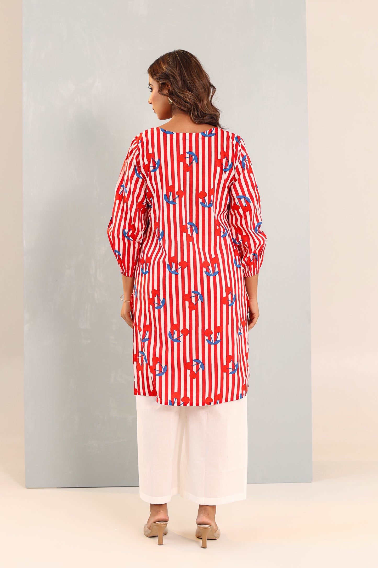 Imperial Red White Coord Set
