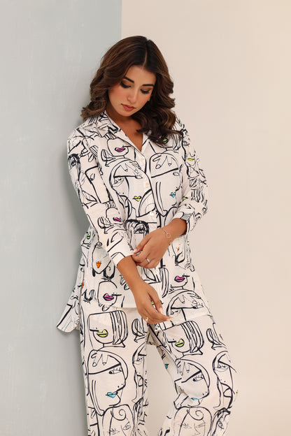 Artsy Chic Cotton Coord Set
