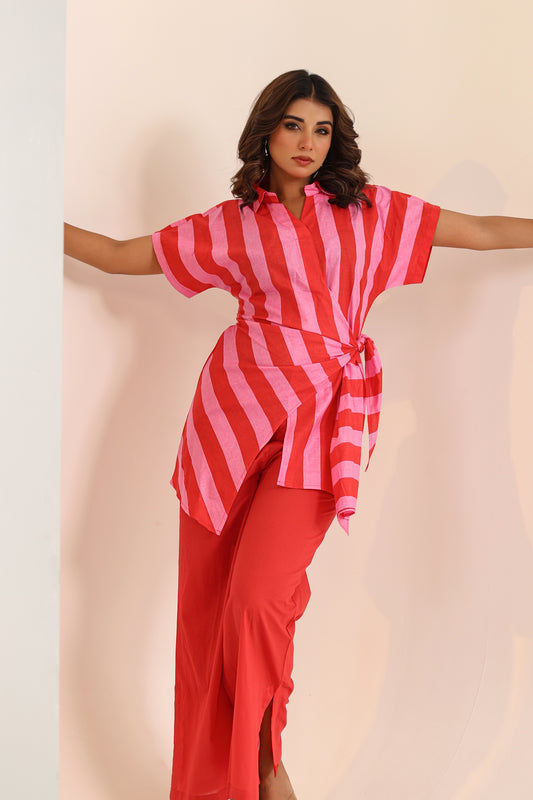 Hot Pink Stripe Coord Set