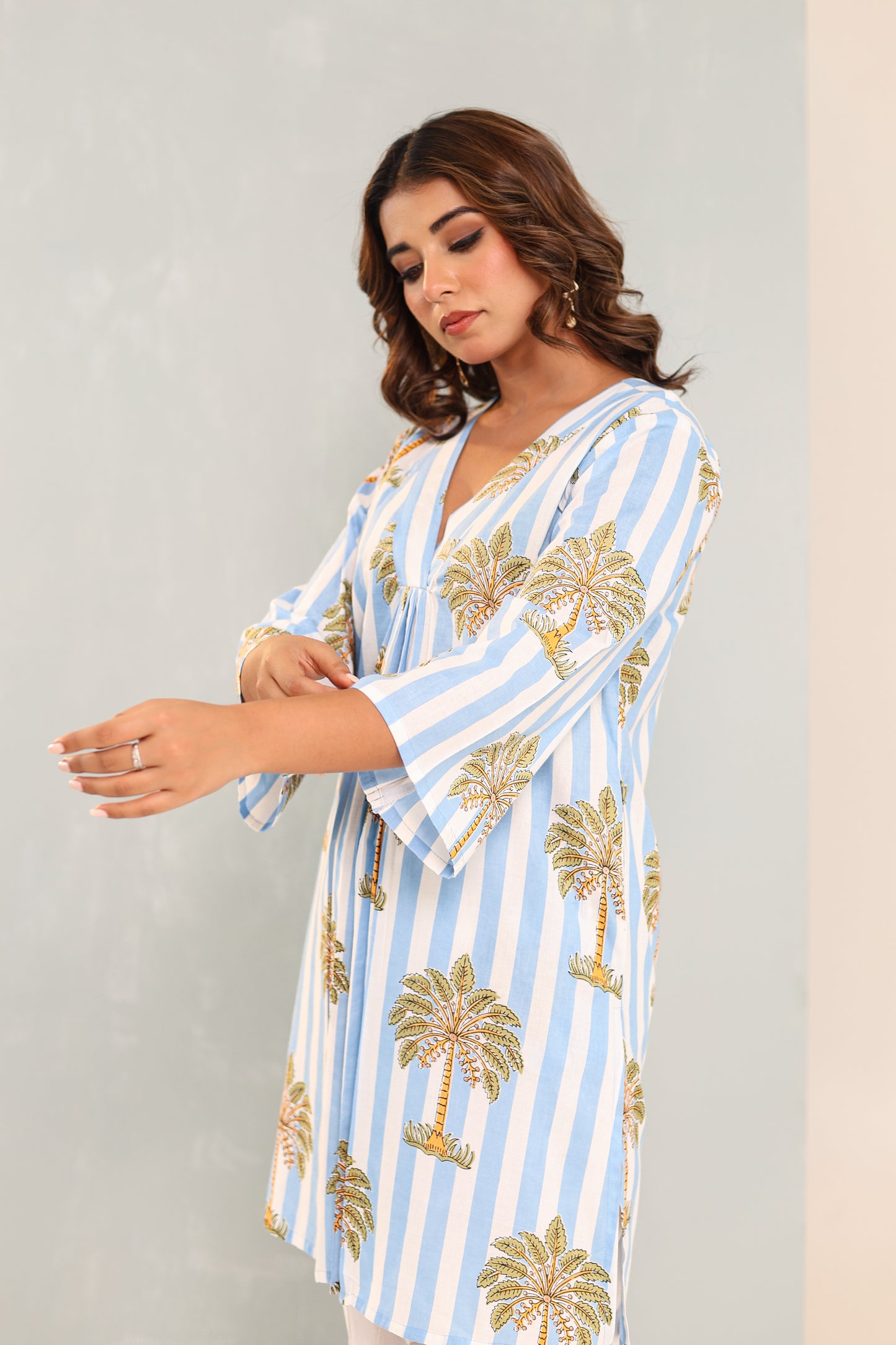 Tropica Blue Cotton Coord Set