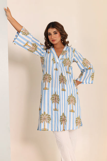 Tropica Blue Cotton Coord Set