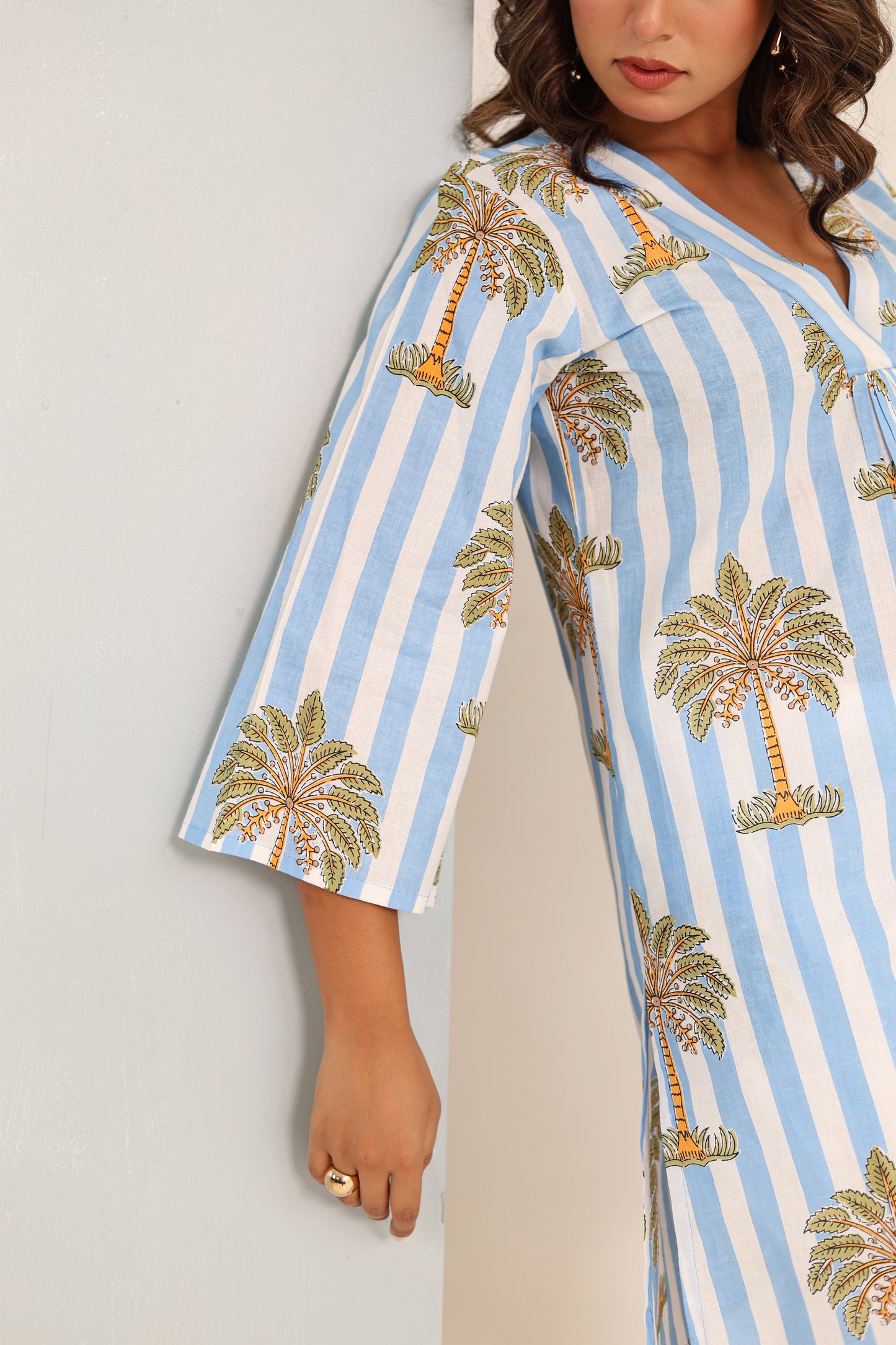 Tropica Blue Cotton Coord Set