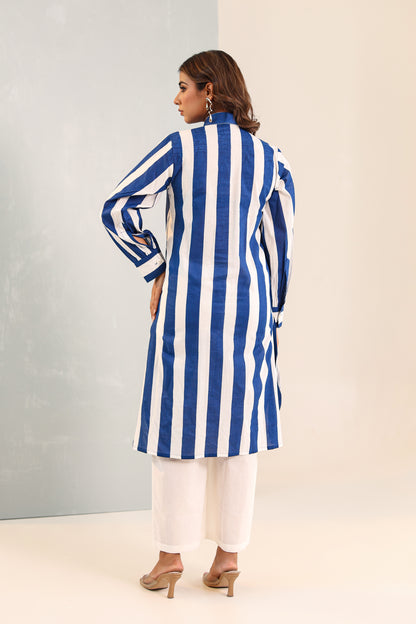 Nautical Blue Stripe Coord Set
