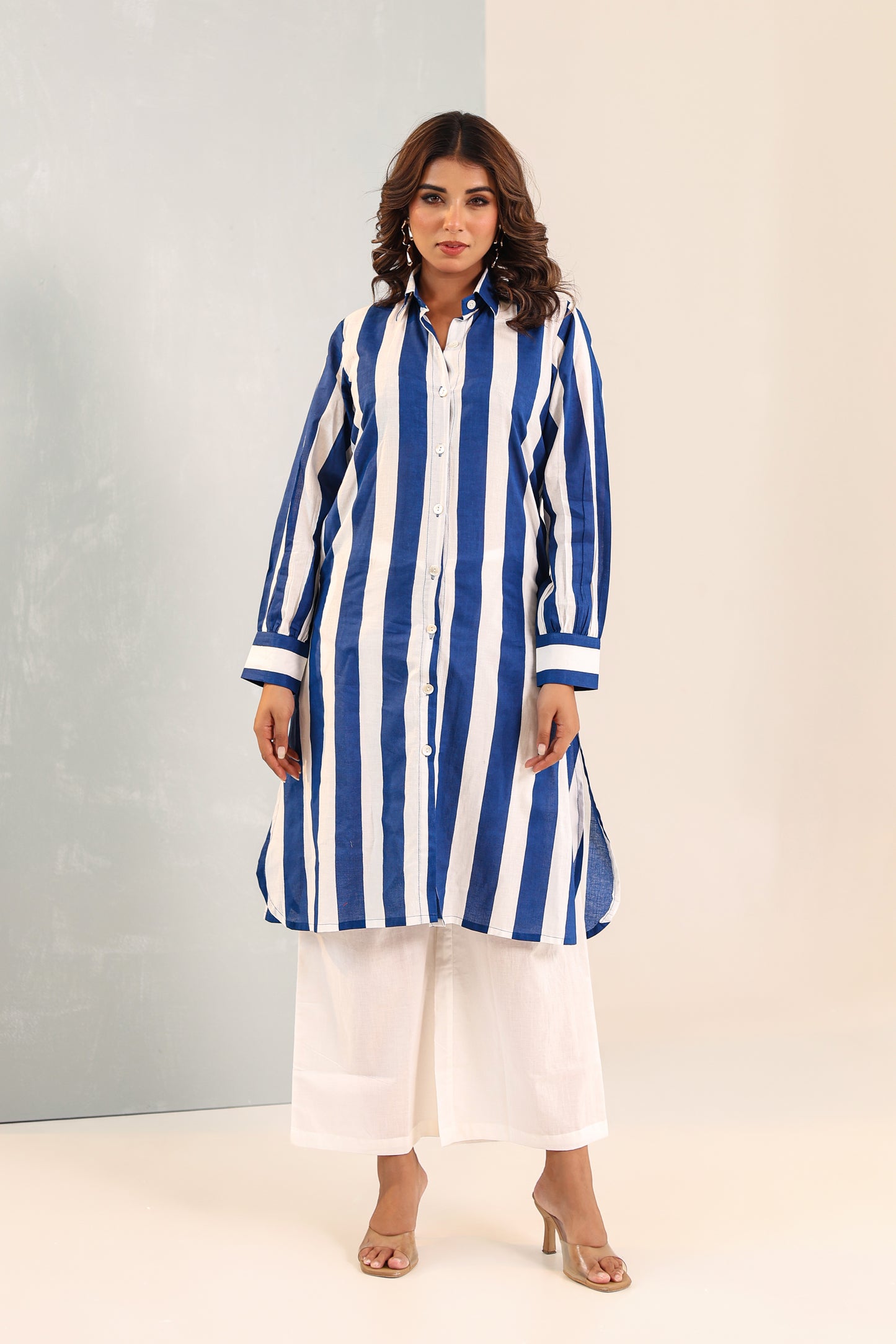 Nautical Blue Stripe Coord Set