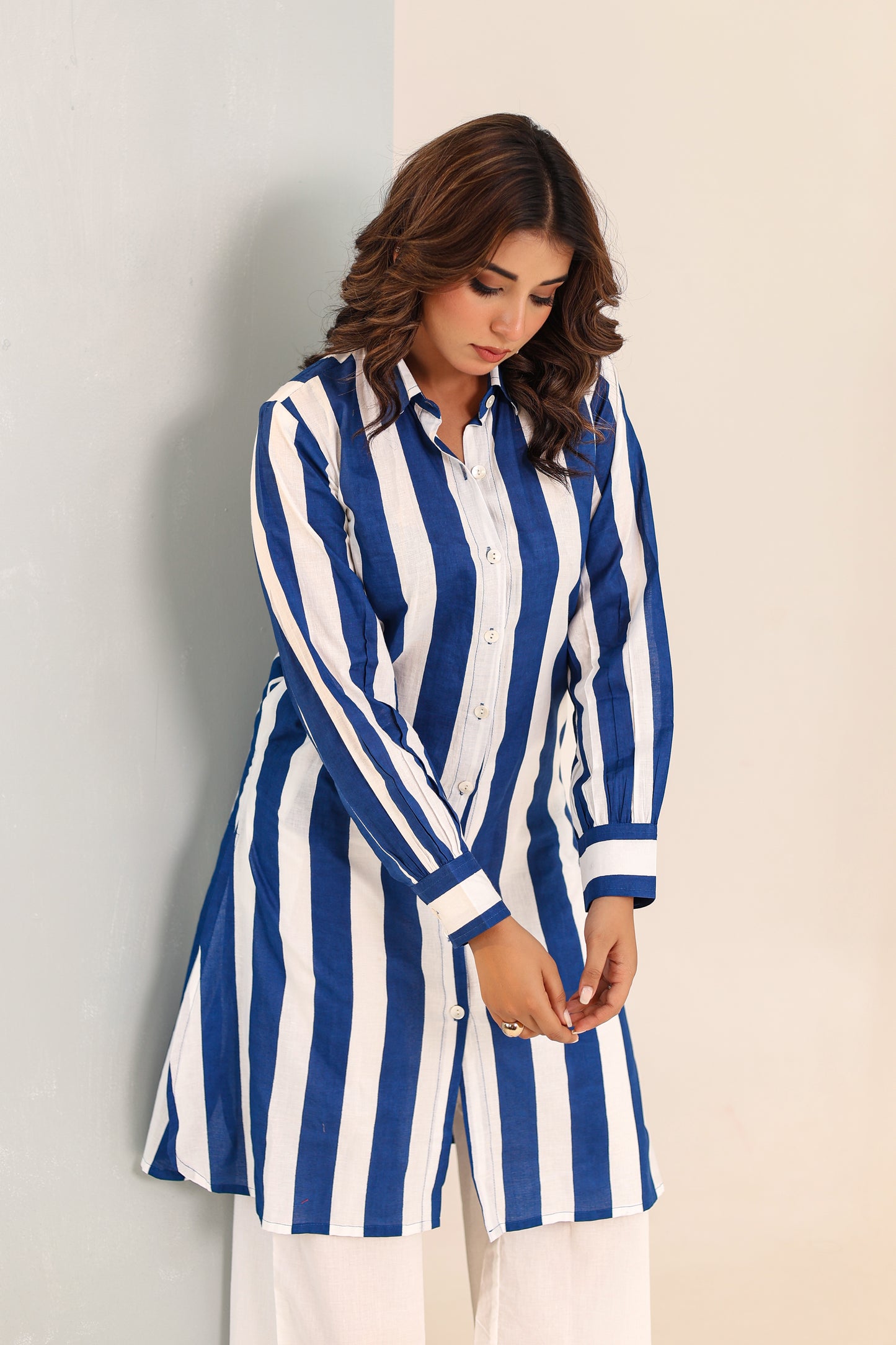 Nautical Blue Stripe Coord Set