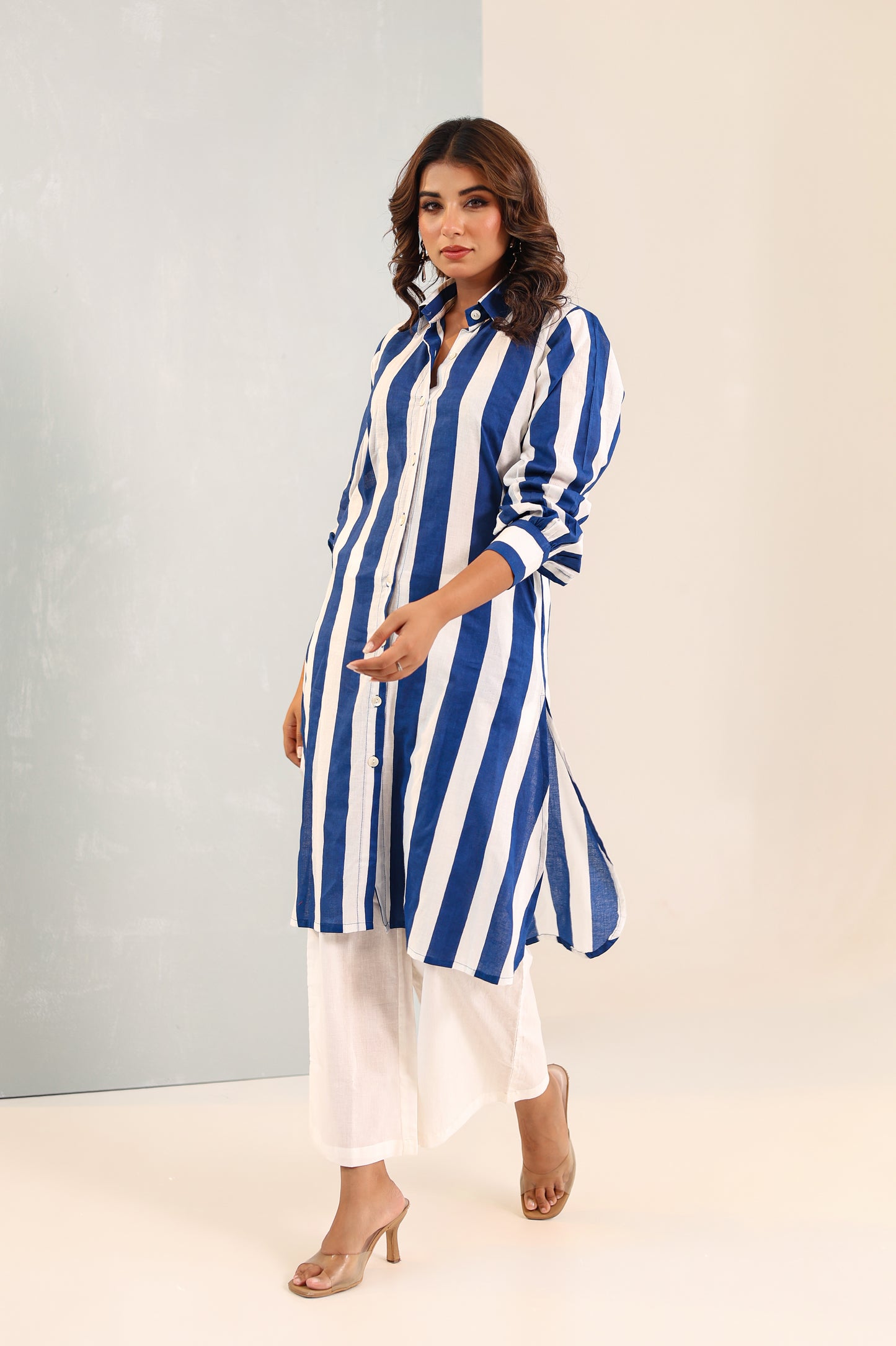 Nautical Blue Stripe Coord Set
