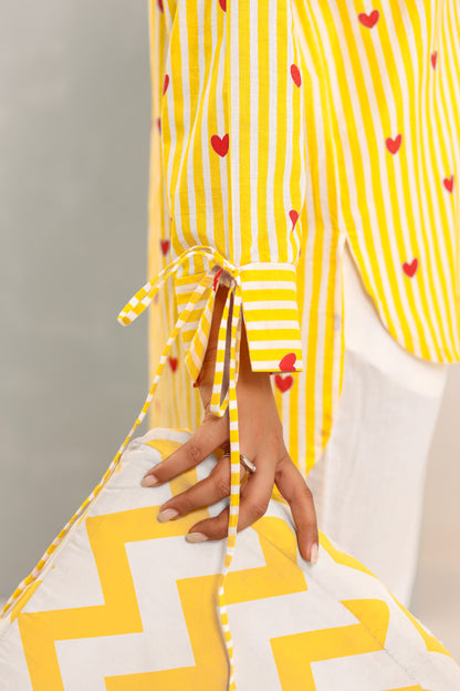 Red Hearts Cotton Coord Set