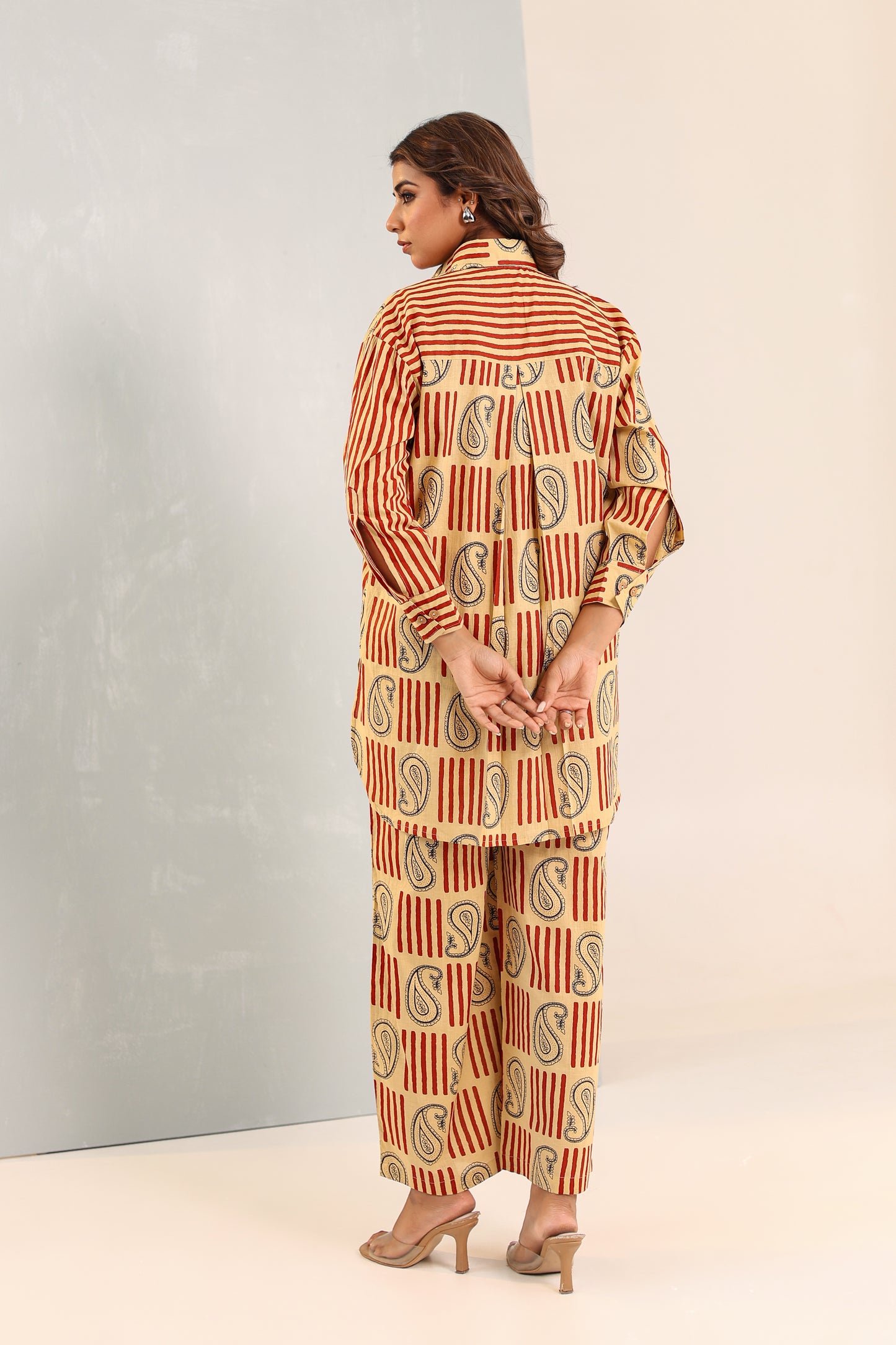 Rusty Lines Cotton Coord Set