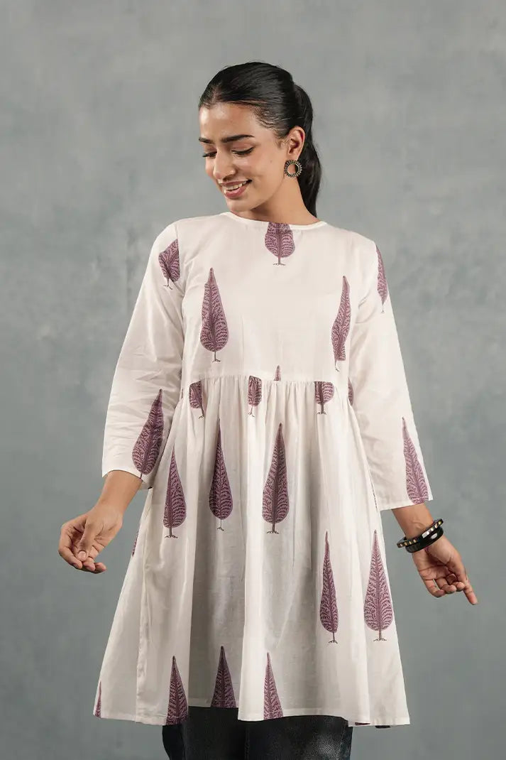 Ivory Botanical Flare Top