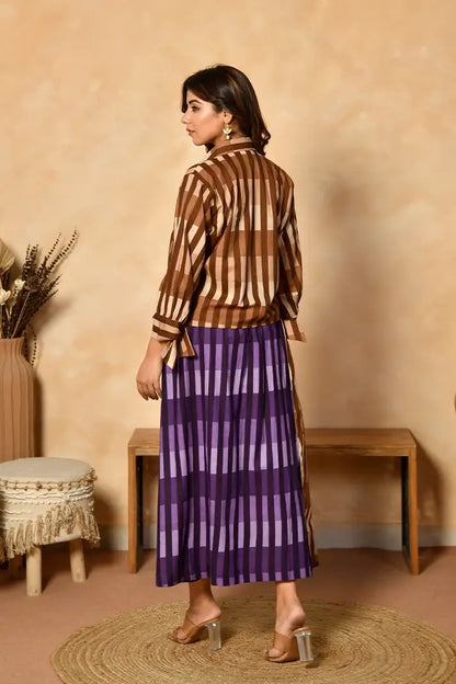 Espresso Eclipse Cotton Skirt Set