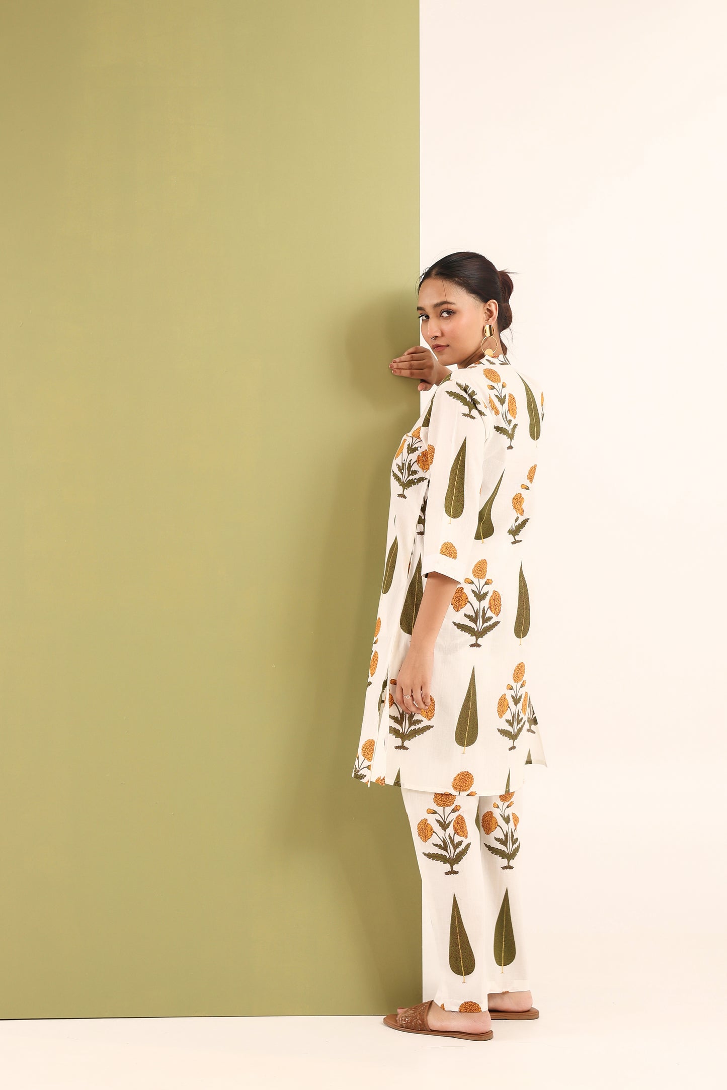 Amber Bloom Cotton Coord Set