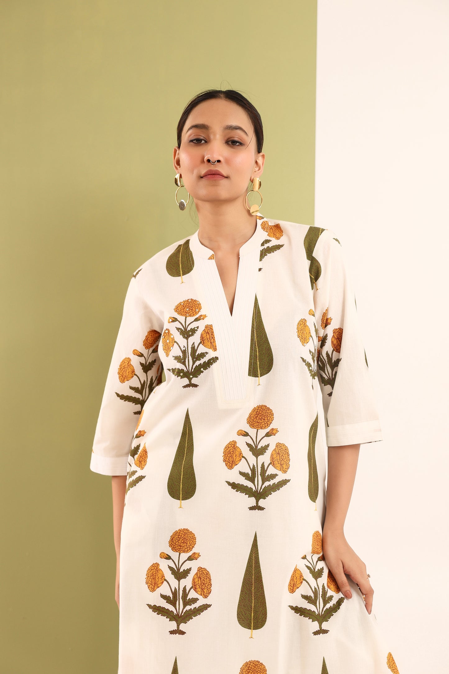 Amber Bloom Cotton Coord Set