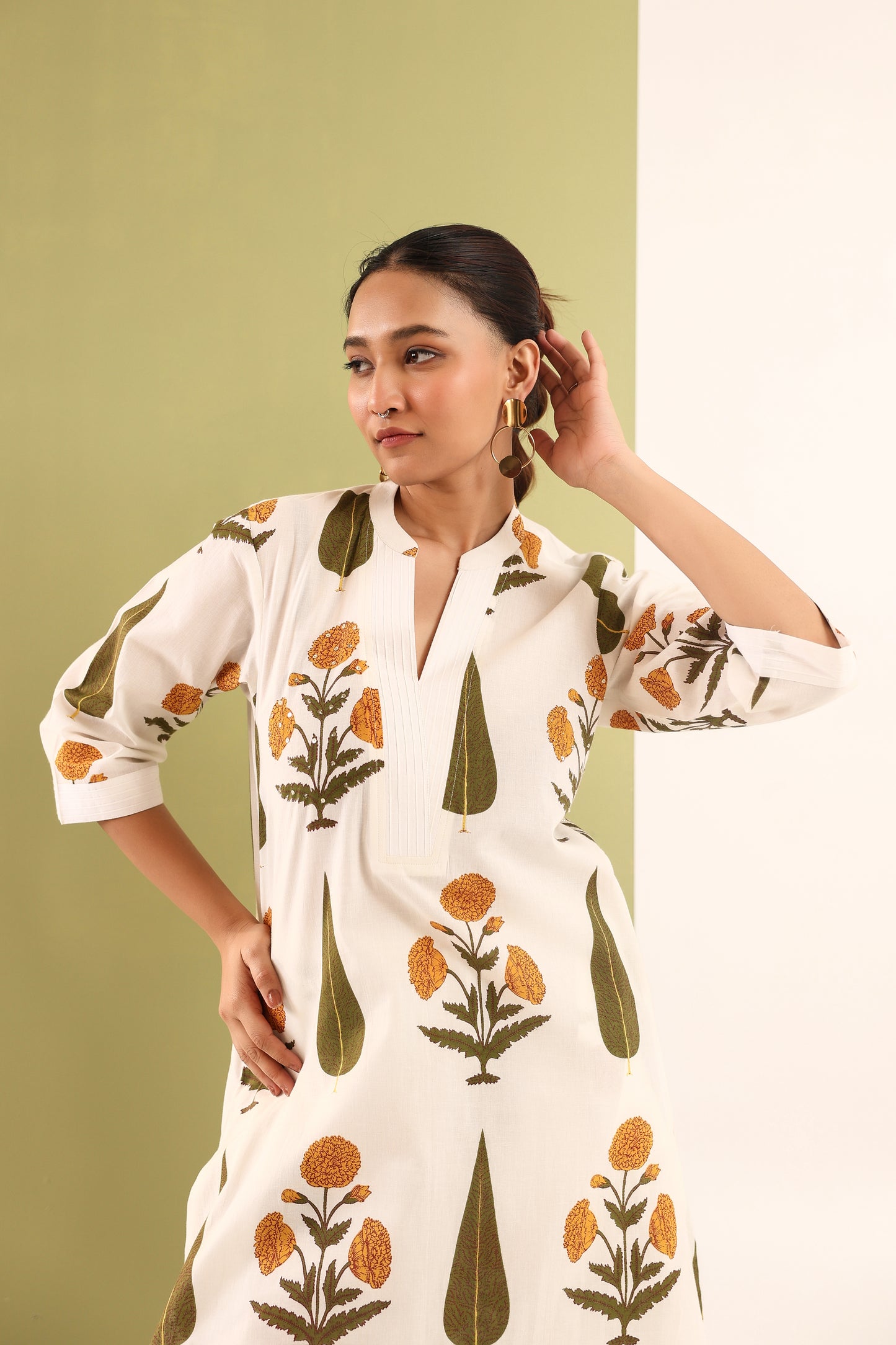 Amber Bloom Cotton Coord Set