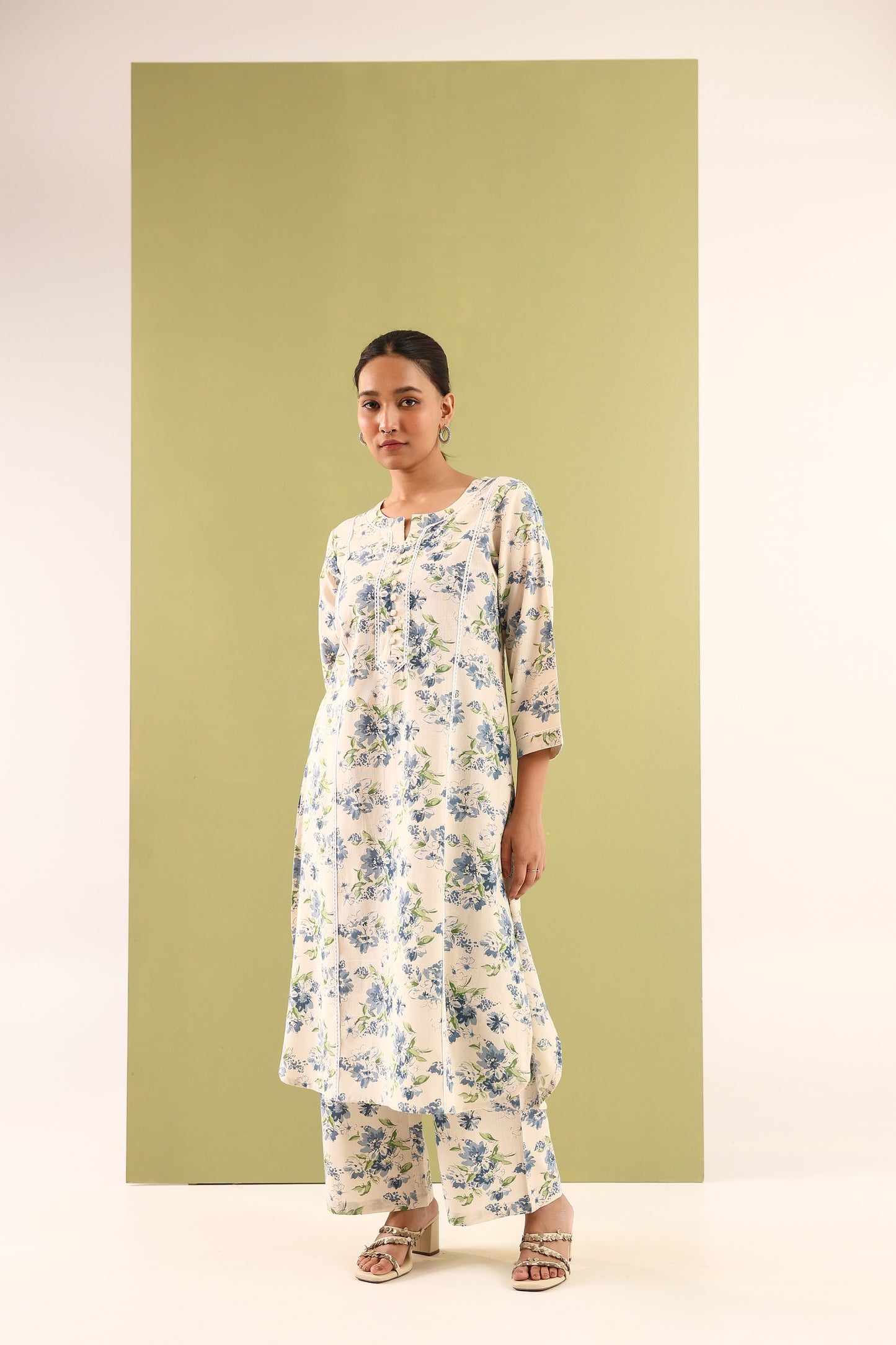 Floral Mist Cotton Coord Set