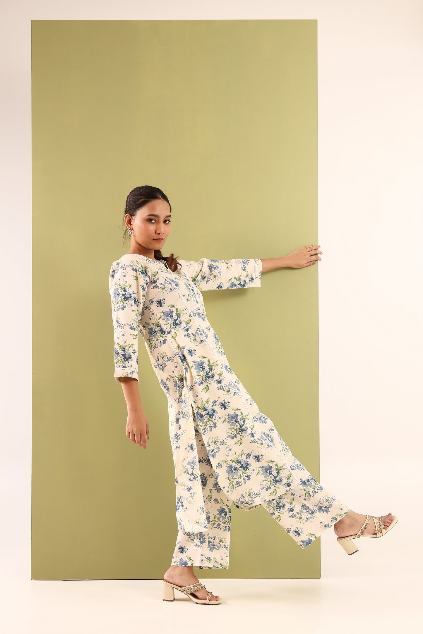 Floral Mist Cotton Coord Set