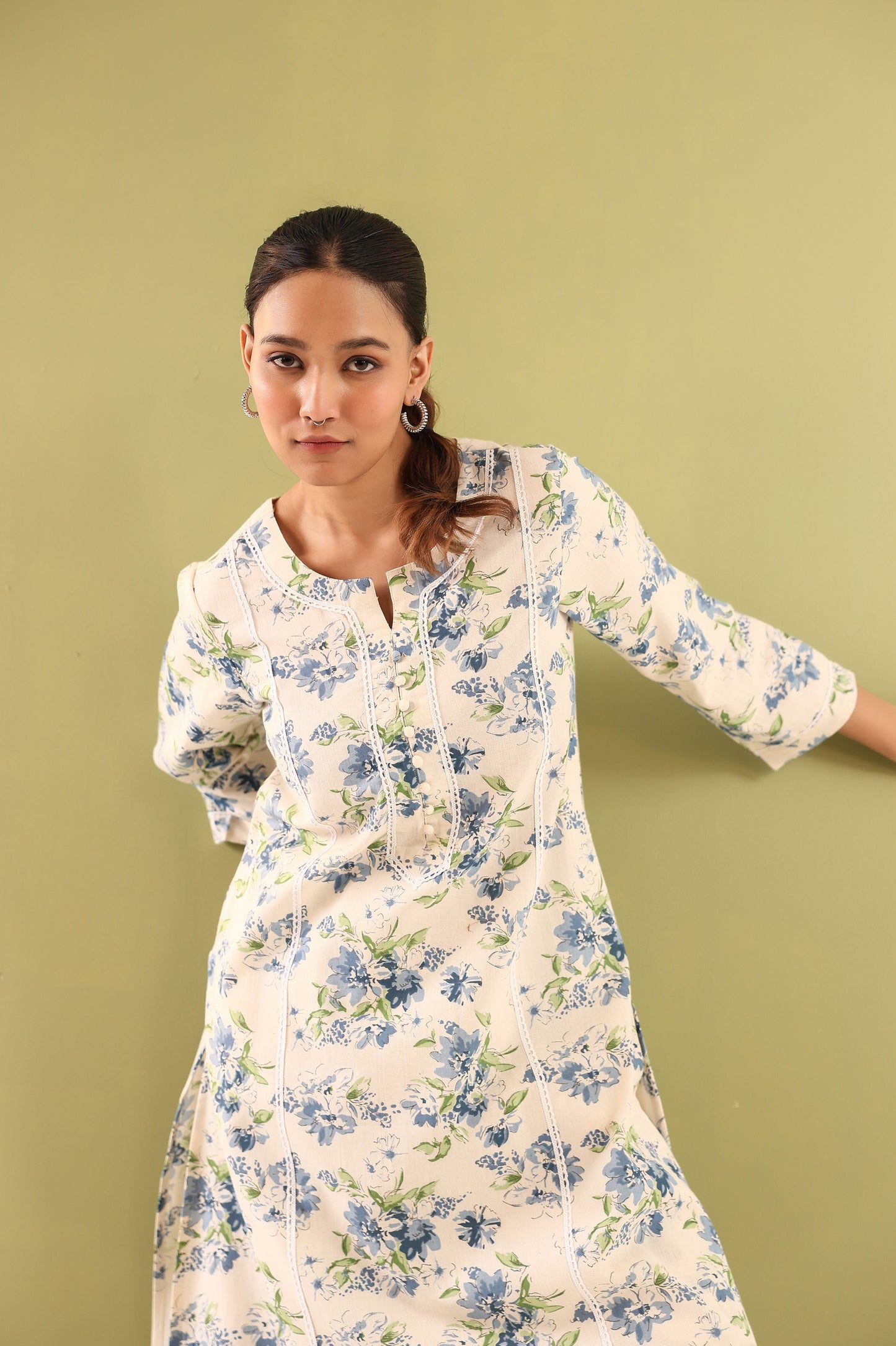 Floral Mist Cotton Coord Set