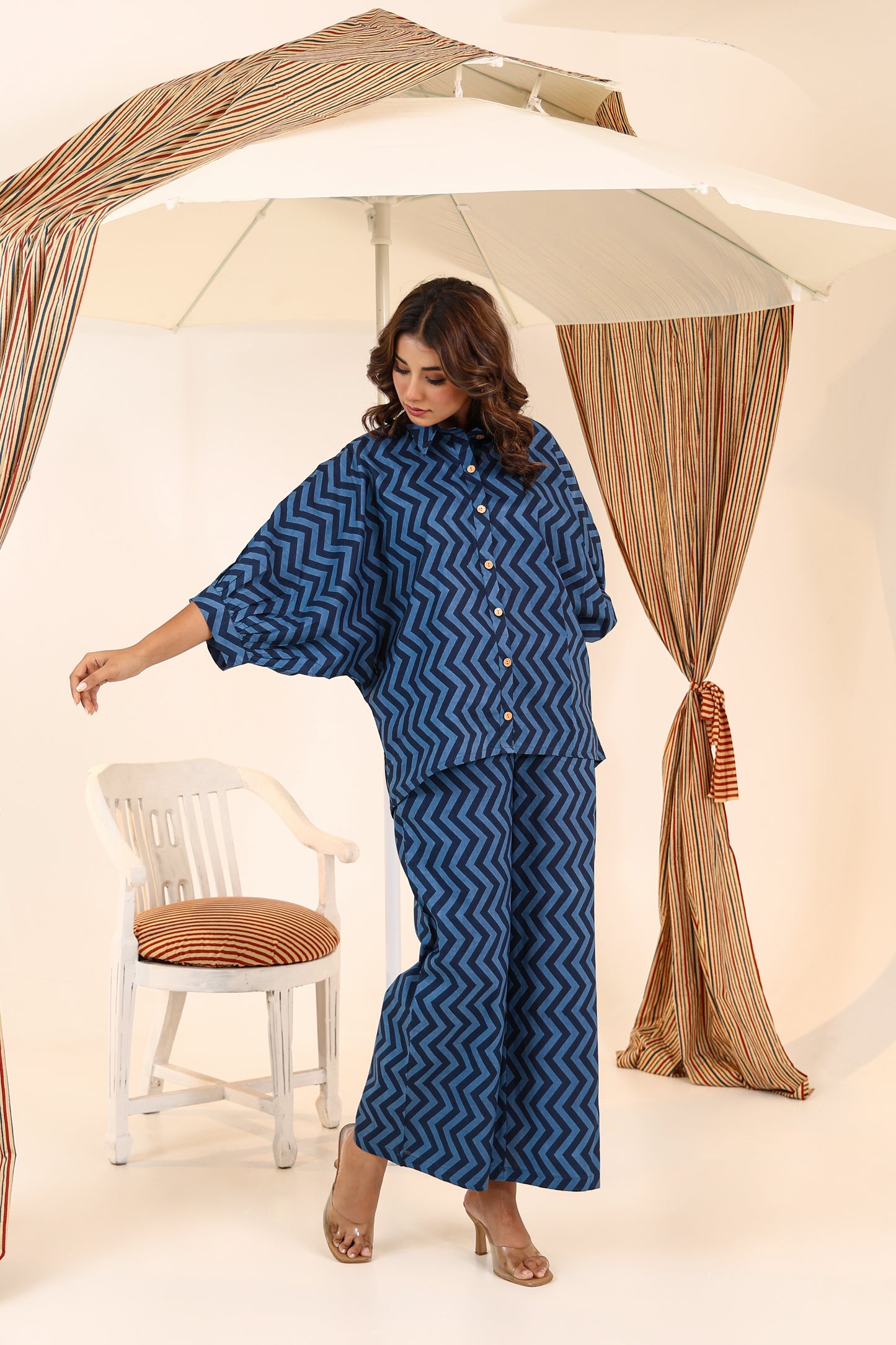 Sapphire Cotton Co-ord Set