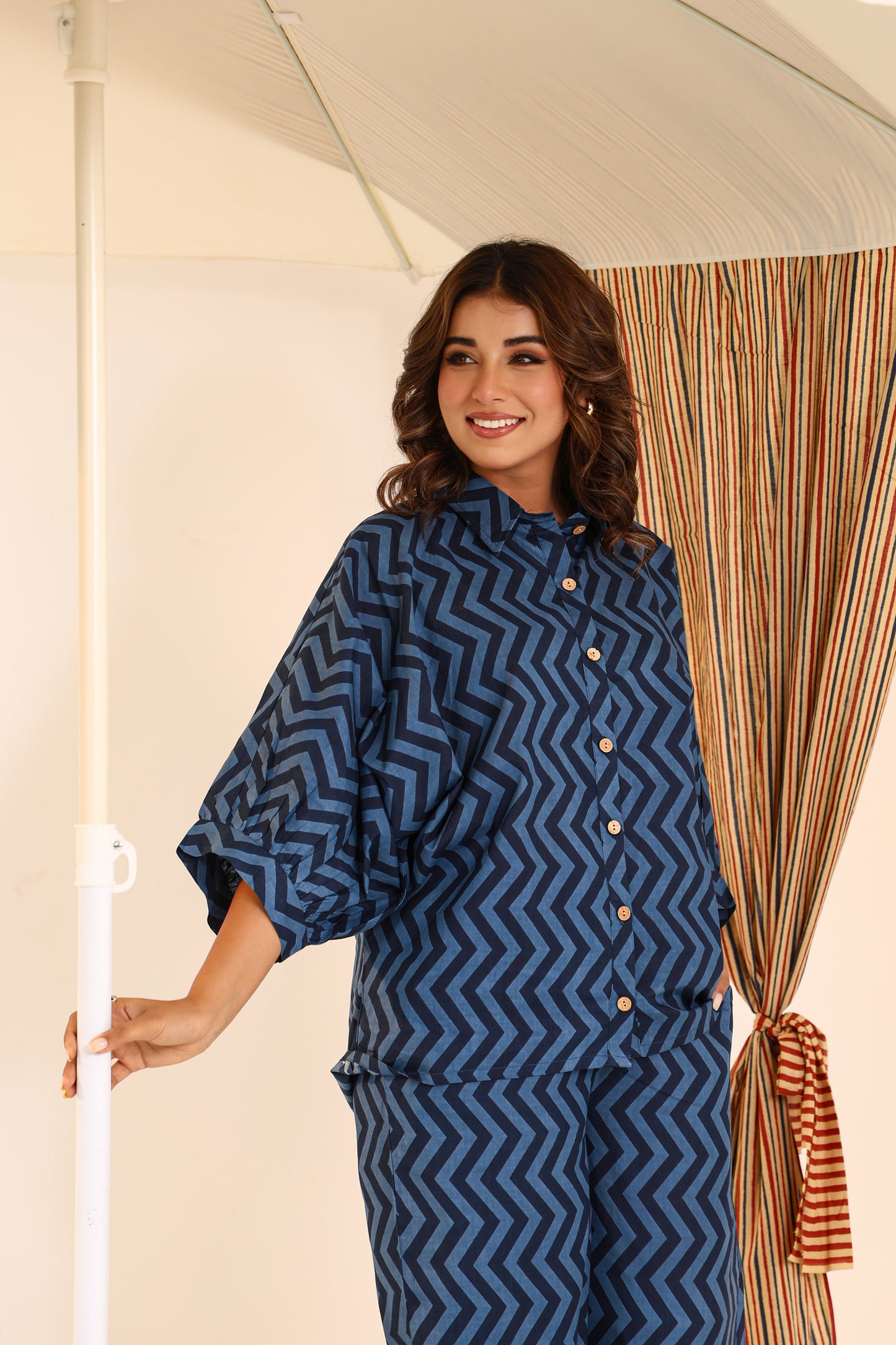 Sapphire Cotton Co-ord Set