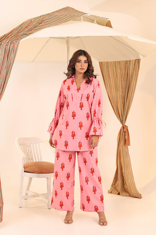 Pink Lobster Co-ord Set