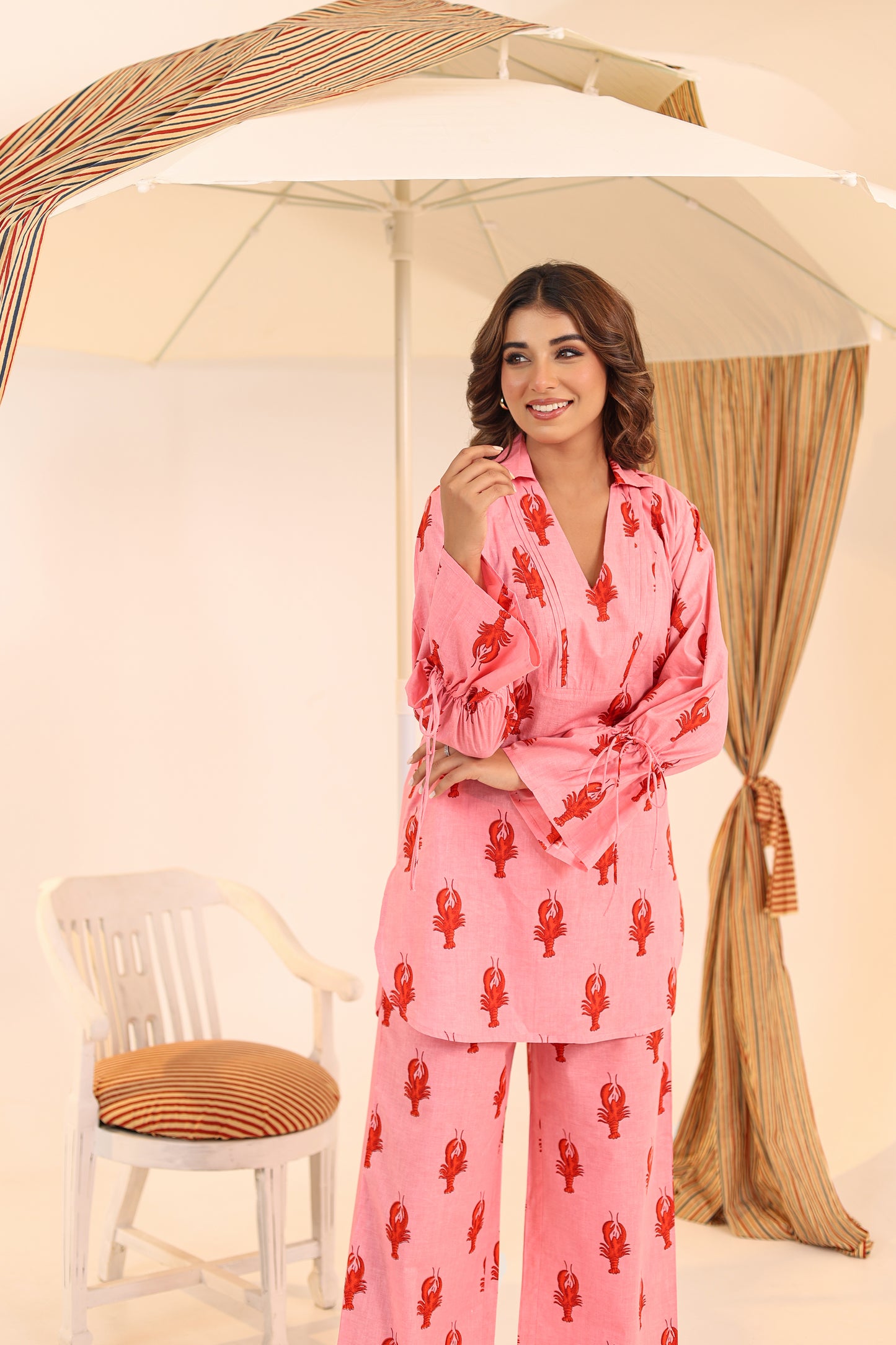 Pink Lobster Co-ord Set