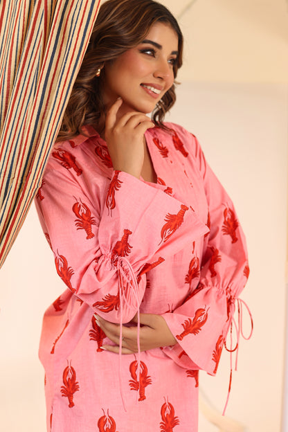 Pink Lobster Co-ord Set