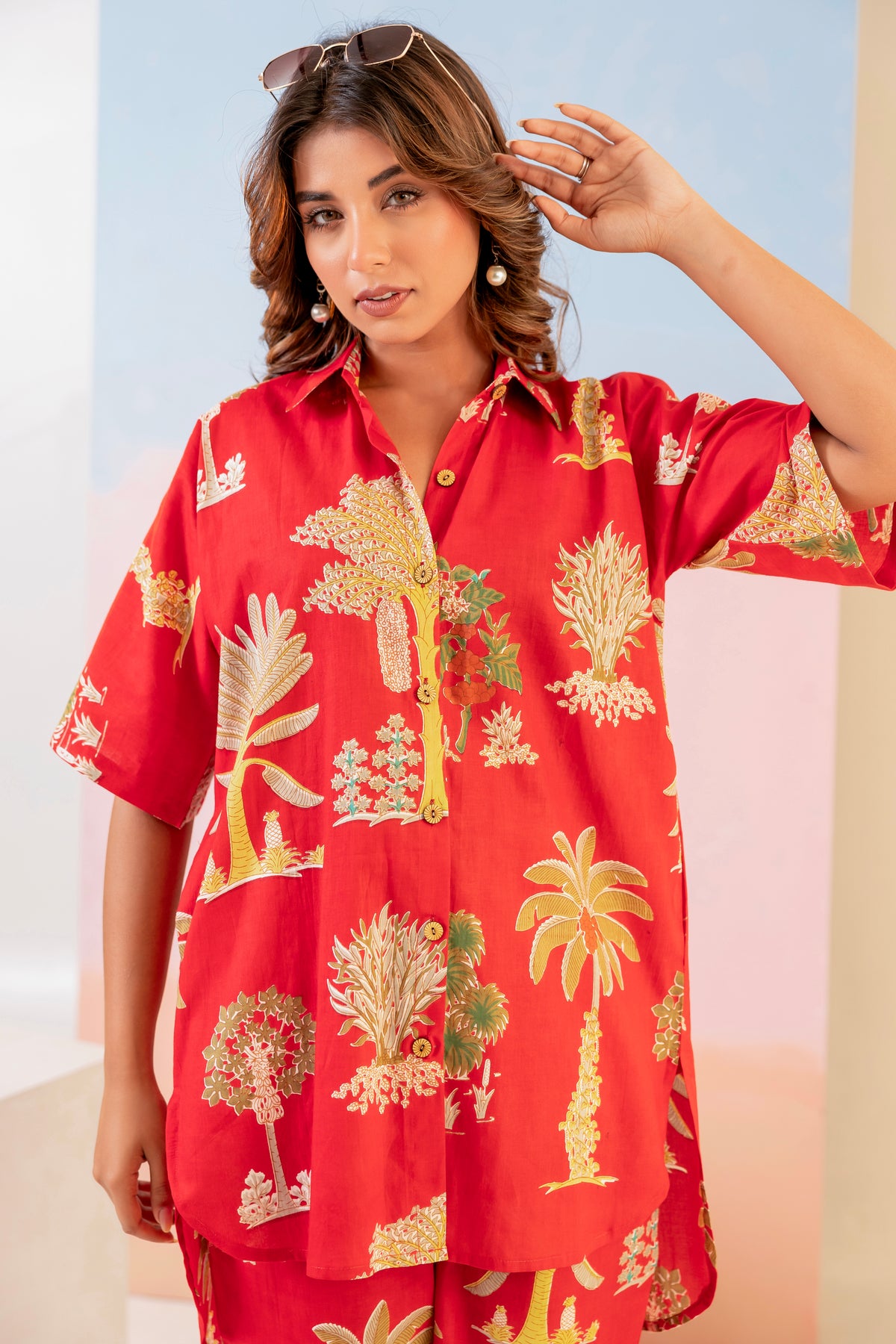 Tropical Crimson Coord Set